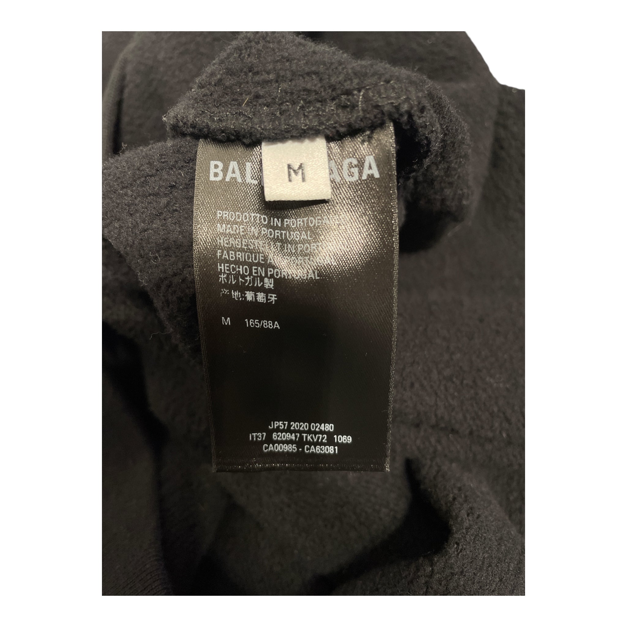 BALENCIAGA/Hoodie/M/Cotton/BLK/Oversize/CREST LOGO view 4