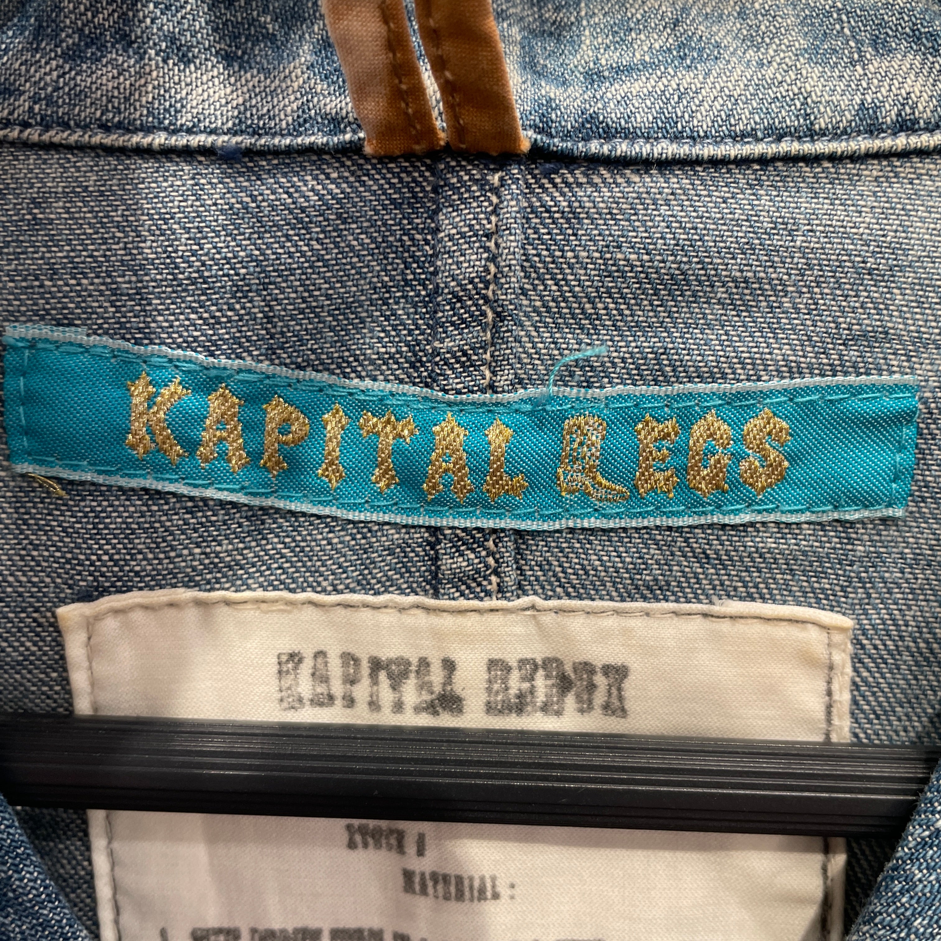 KAPITAL/Tailored Jkt/0/Denim/BLU/Single Breasted/cropped sleave view 5