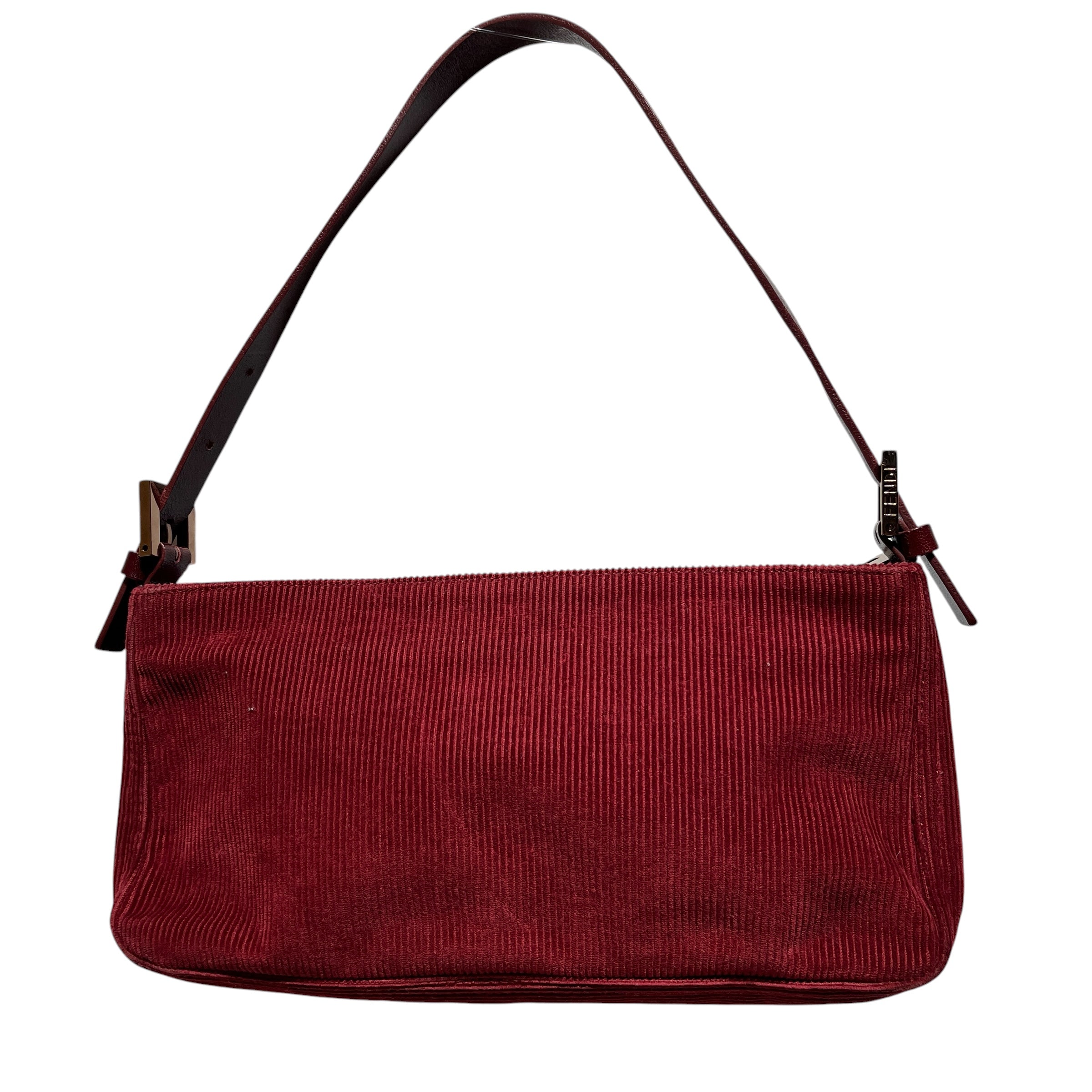 FENDI/Hand Bag/Corduroy/RED/ view 1