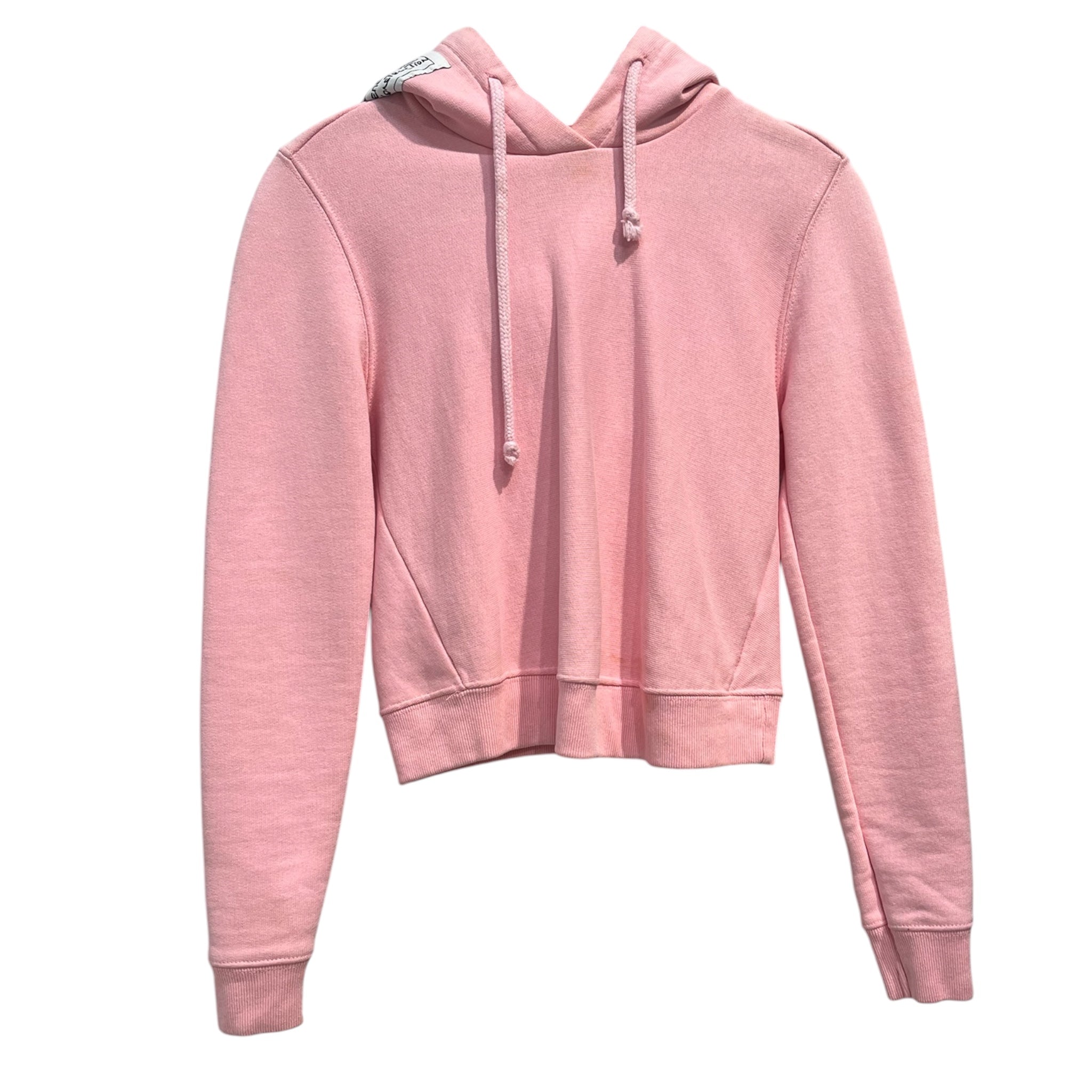 VETEMENTS/Hoodie/S/Cotton/PNK/champion cropped hoodie view 1