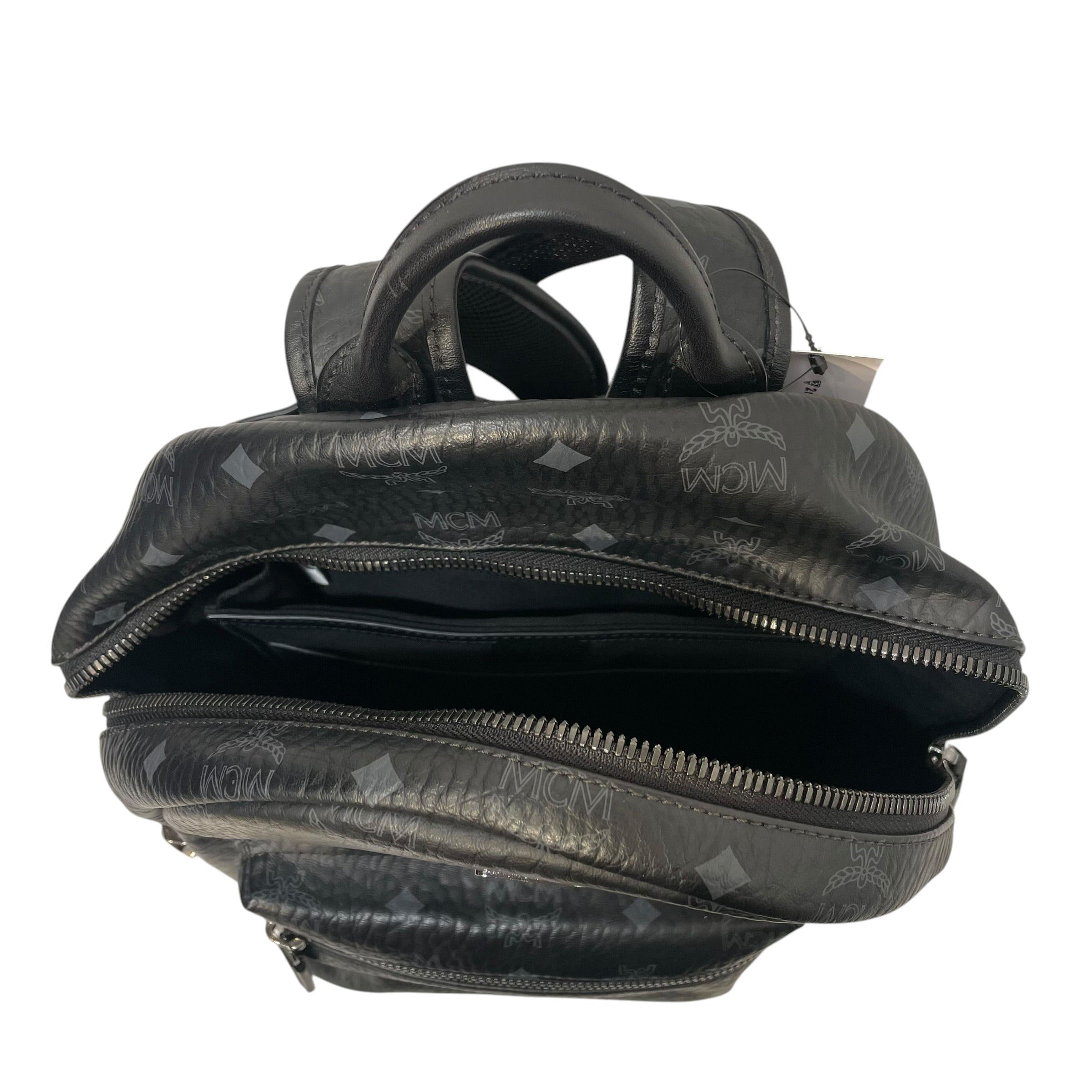MCM/Backpack/Monogram/Leather/BLK/MINI SHARK BACKPACK view 4