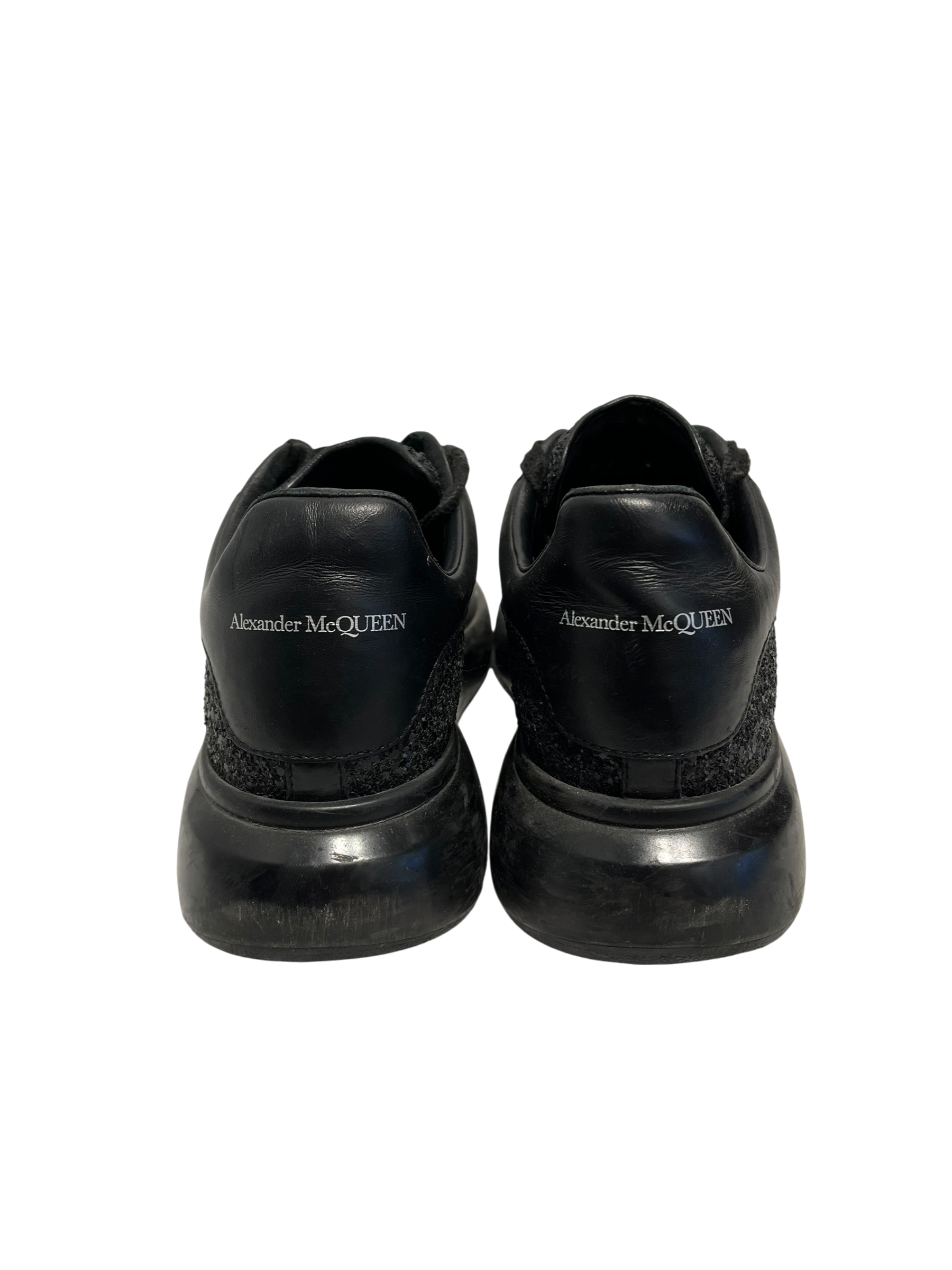 Alexander McQueen/Low-Sneakers/US 12/Glitter/Leather/BLK/OVERSIZED SNEAKER GLITTER view 6