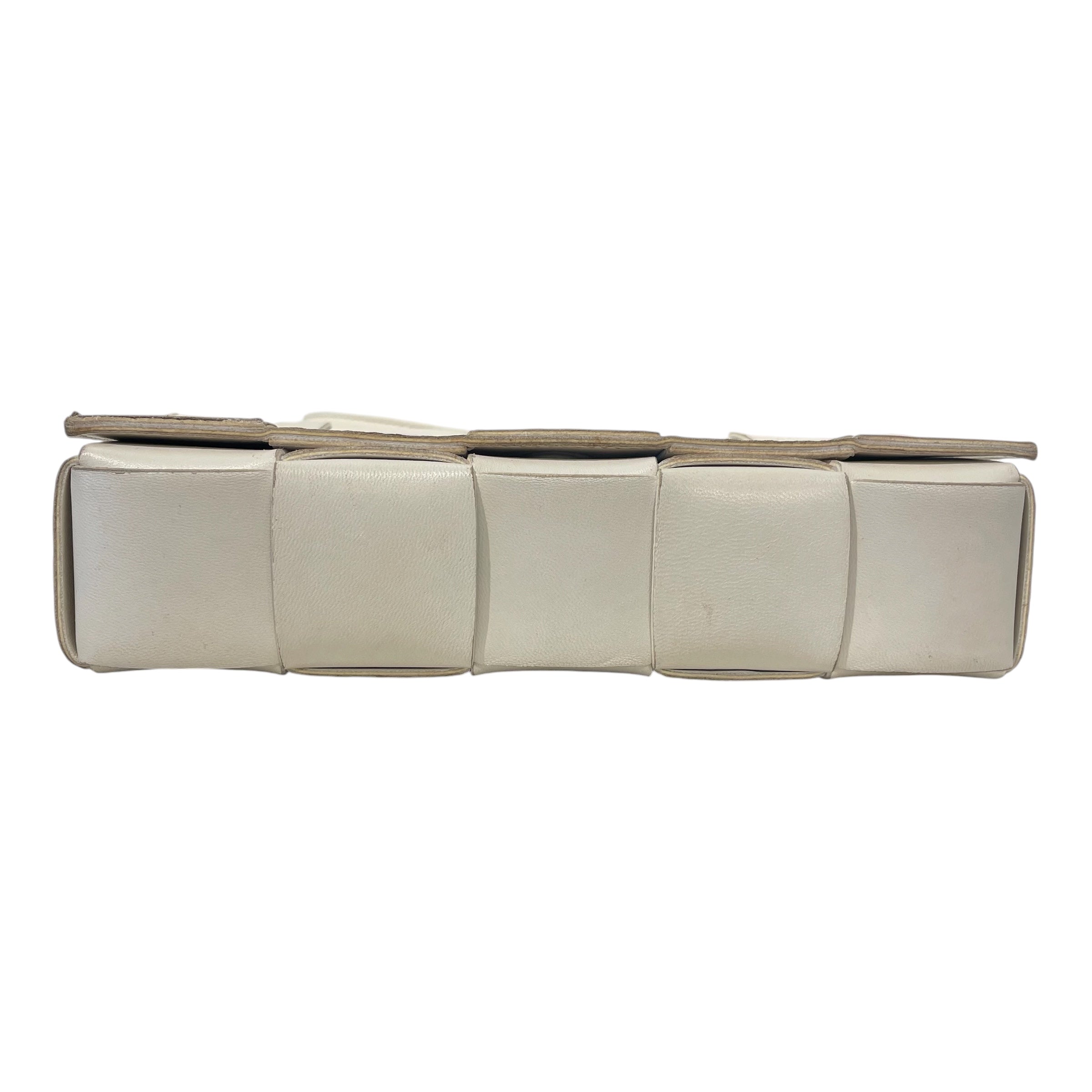 BOTTEGA VENETA/Cross Body Bag/Leather/WHT/CASSETTE view 3