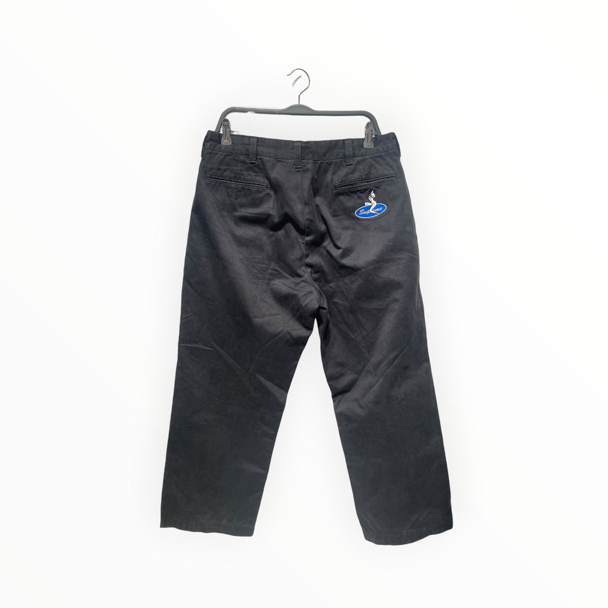 Supreme/Cargo Pants/M/Denim/BLK/GIRL PATCH ON BACK POCKET view 2
