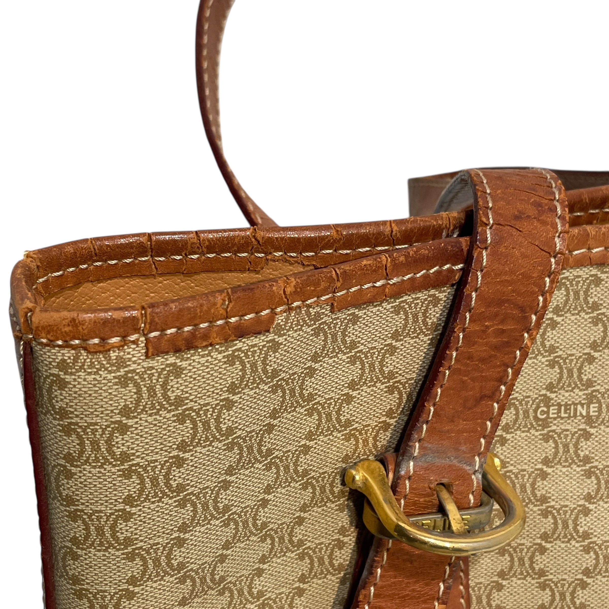 CELINE/Hand Bag/Monogram/Leather/BEG/ view 7