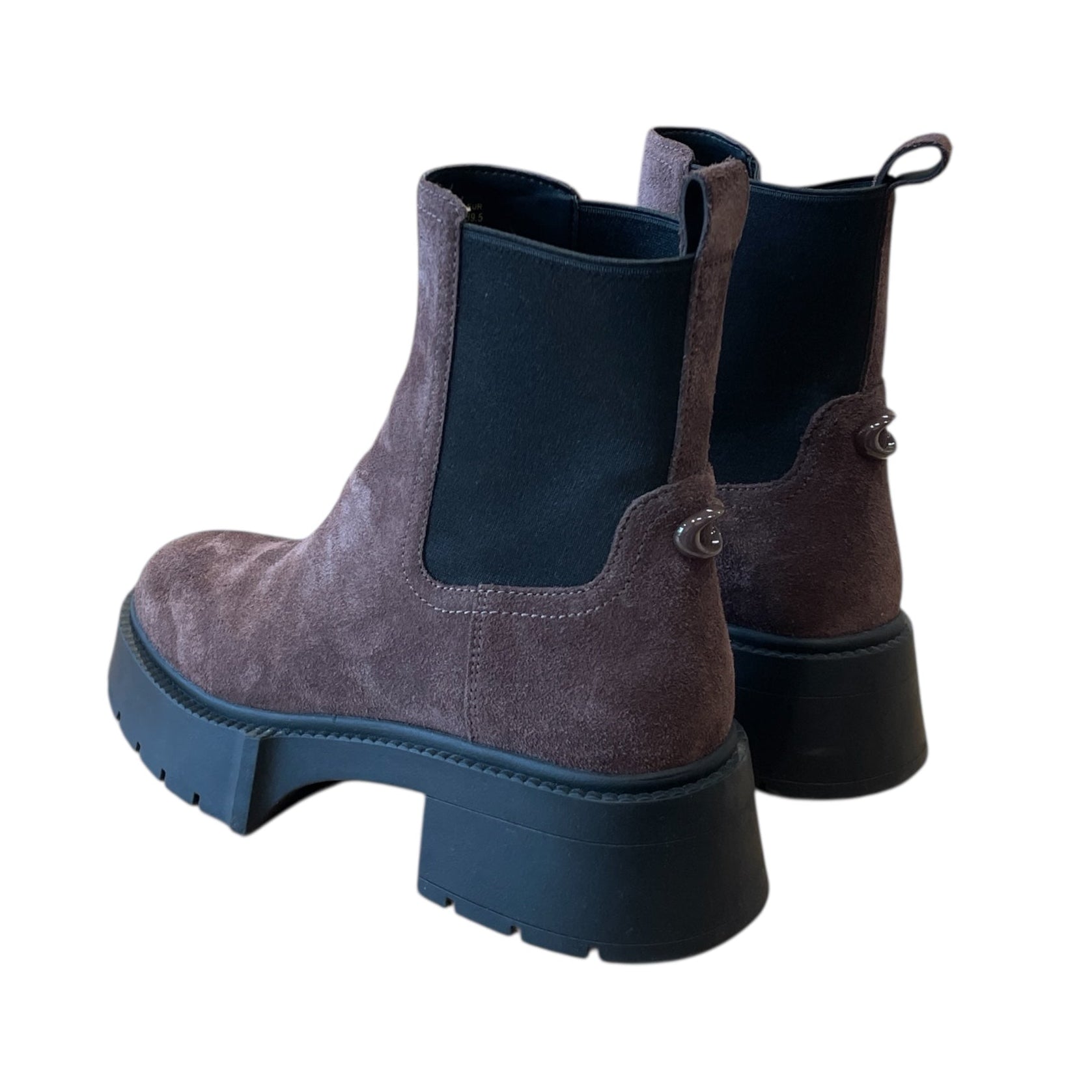 COACH/Chelsea Boots/US 8.5/Suede/BRD/8 Hole/ view 2
