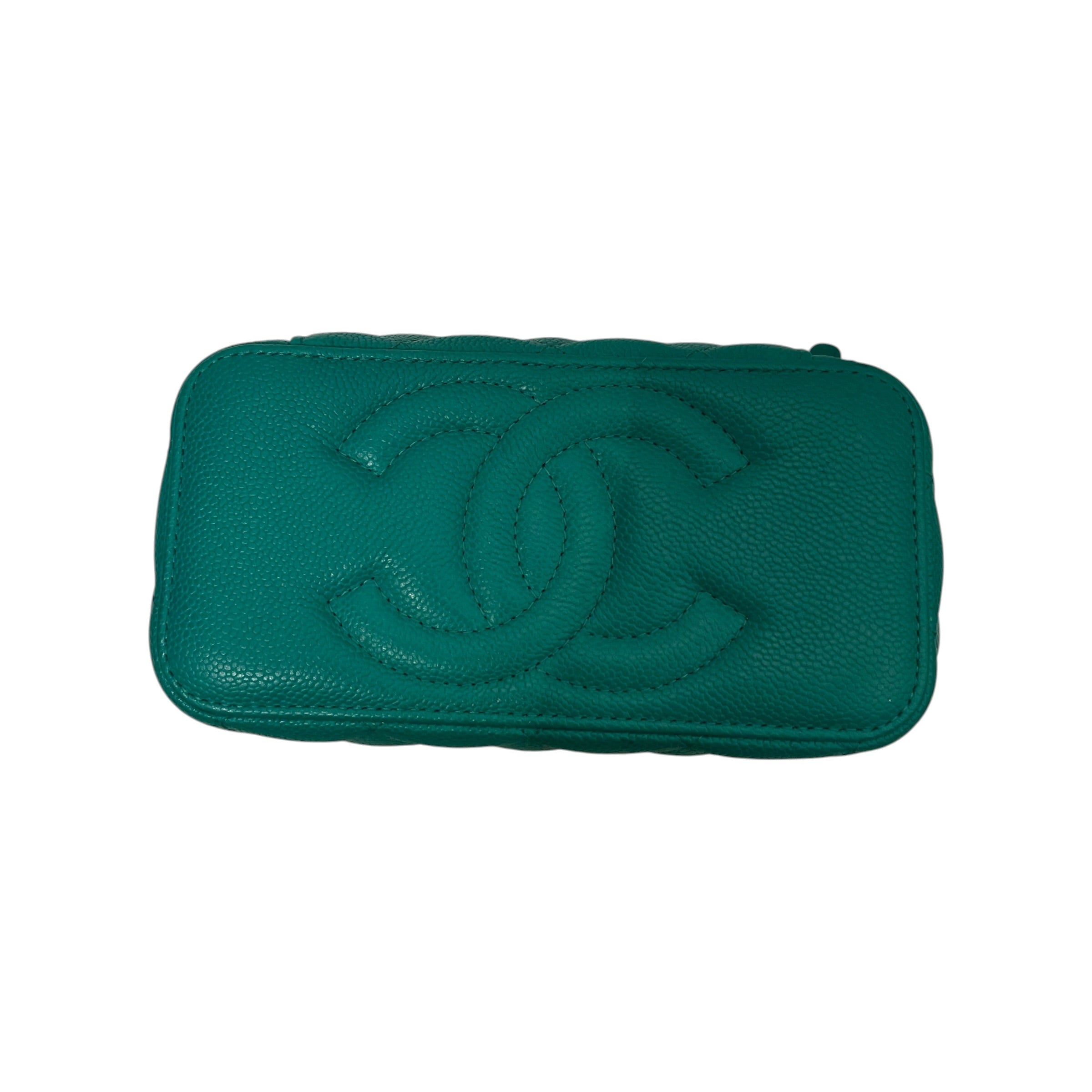 CHANEL/Cross Body Bag/Leather/GRN/CAVIAR SWEETHEART MINI view 4