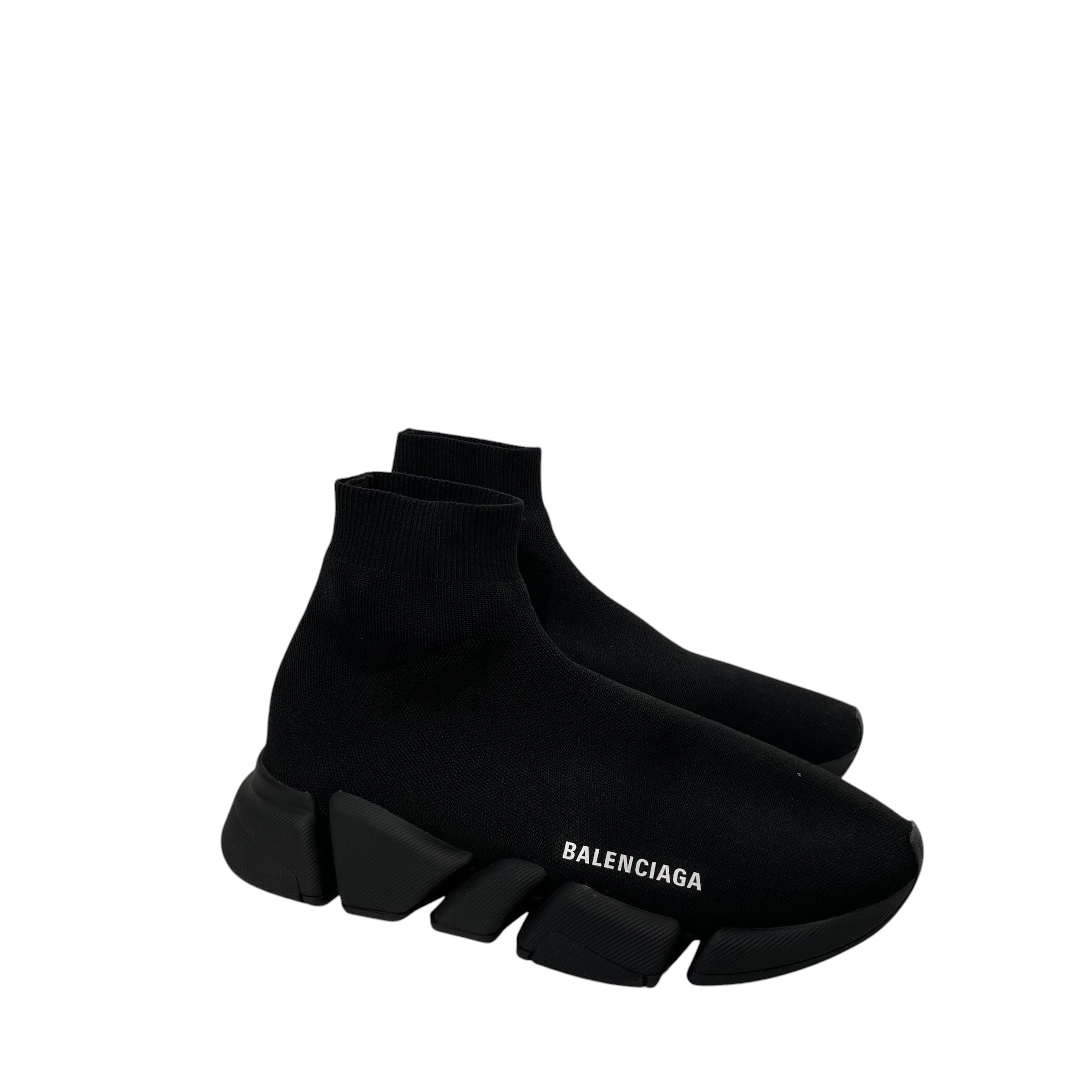 BALENCIAGA/Hi-Sneakers/US 6/BLK/SPEED KNIT TRAINERS view 1