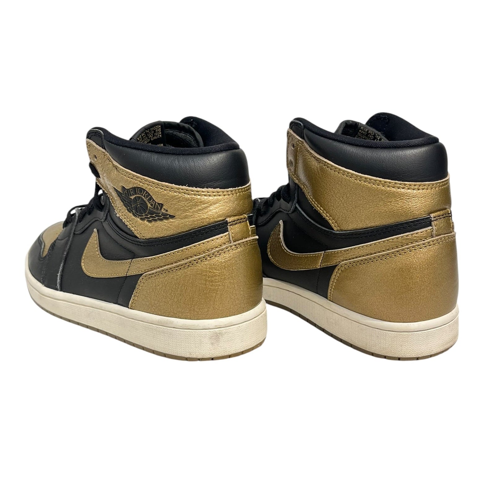 NIKE/AIR JORDAN 1 RETRO HIGH OG/Hi-Sneakers/US 9.5/Leather/GLD/DZ5485-071 view 2