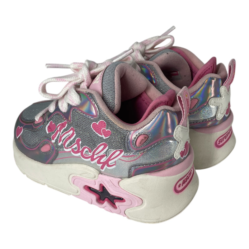 MSCHF/Low-Sneakers/US 4/Leather/WHT/chunky sneaker/ star on sole