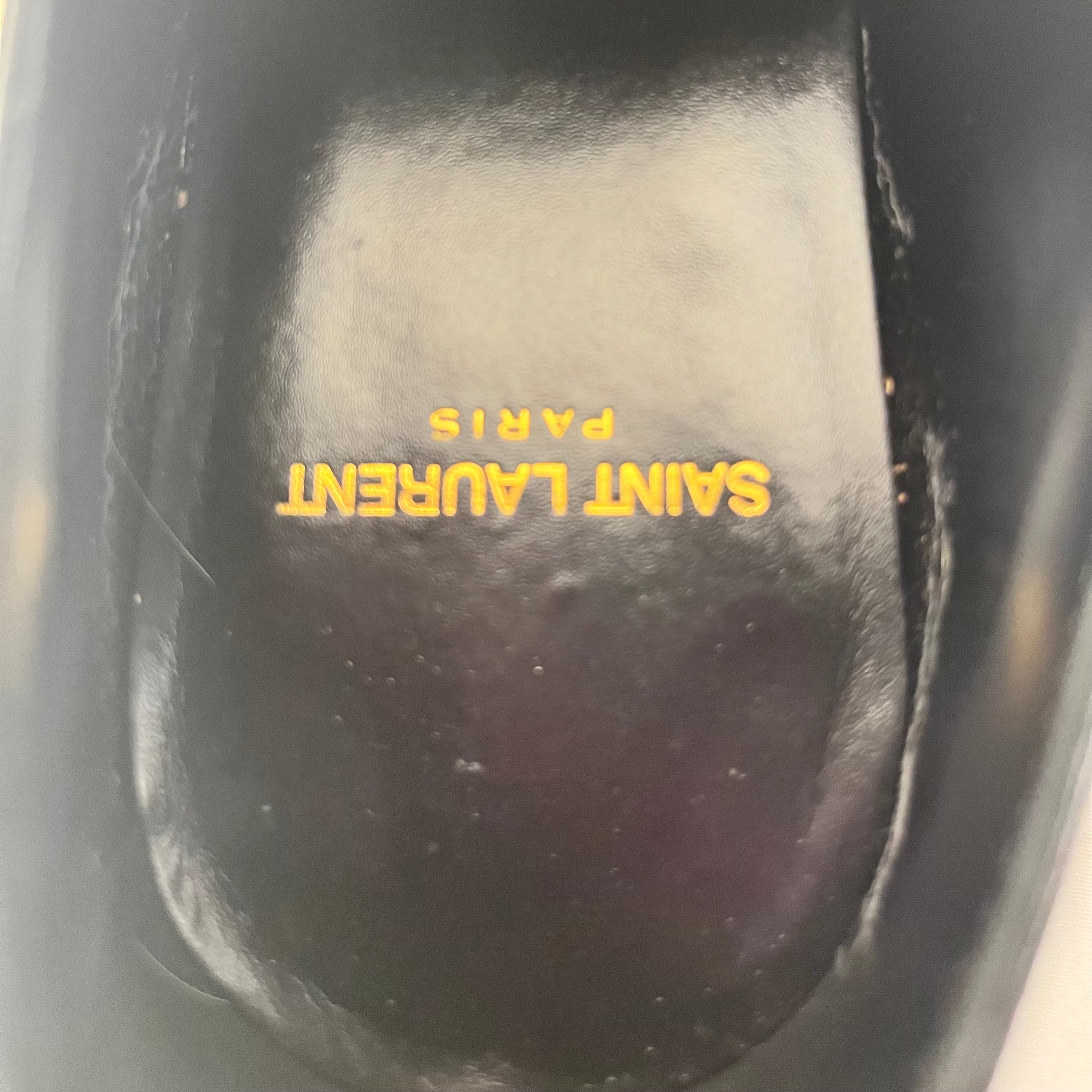 SAINT LAURENT/Dress Shoes/EU 40/Leather/BLK/paris monty 25 derby shoes view 3