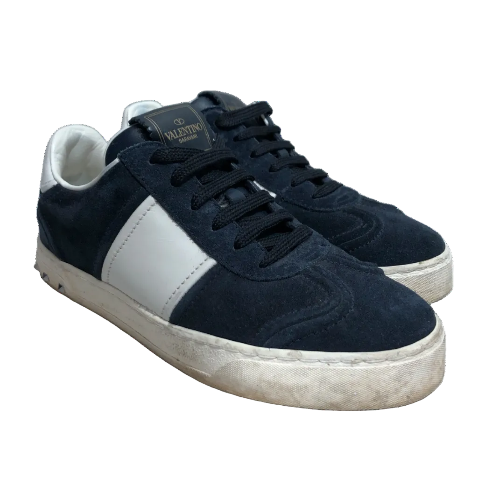 VALENTINO GARAVANI/Low-Sneakers/US 6/Suede/NVY/ view 1