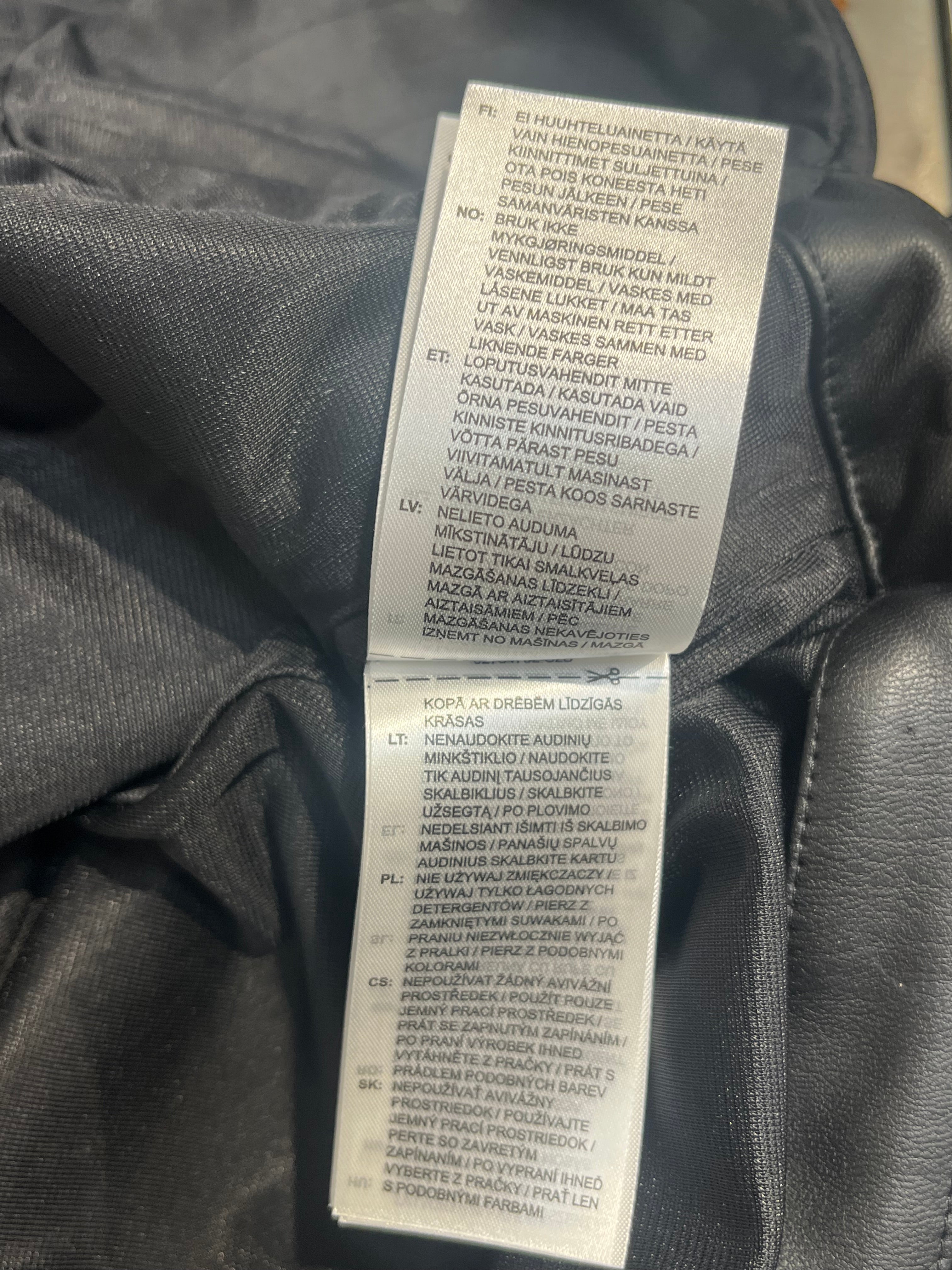 adidas/Track Jkt/S/Faux Leather/BLK/WOMEN BIKER TRACK JKT view 6