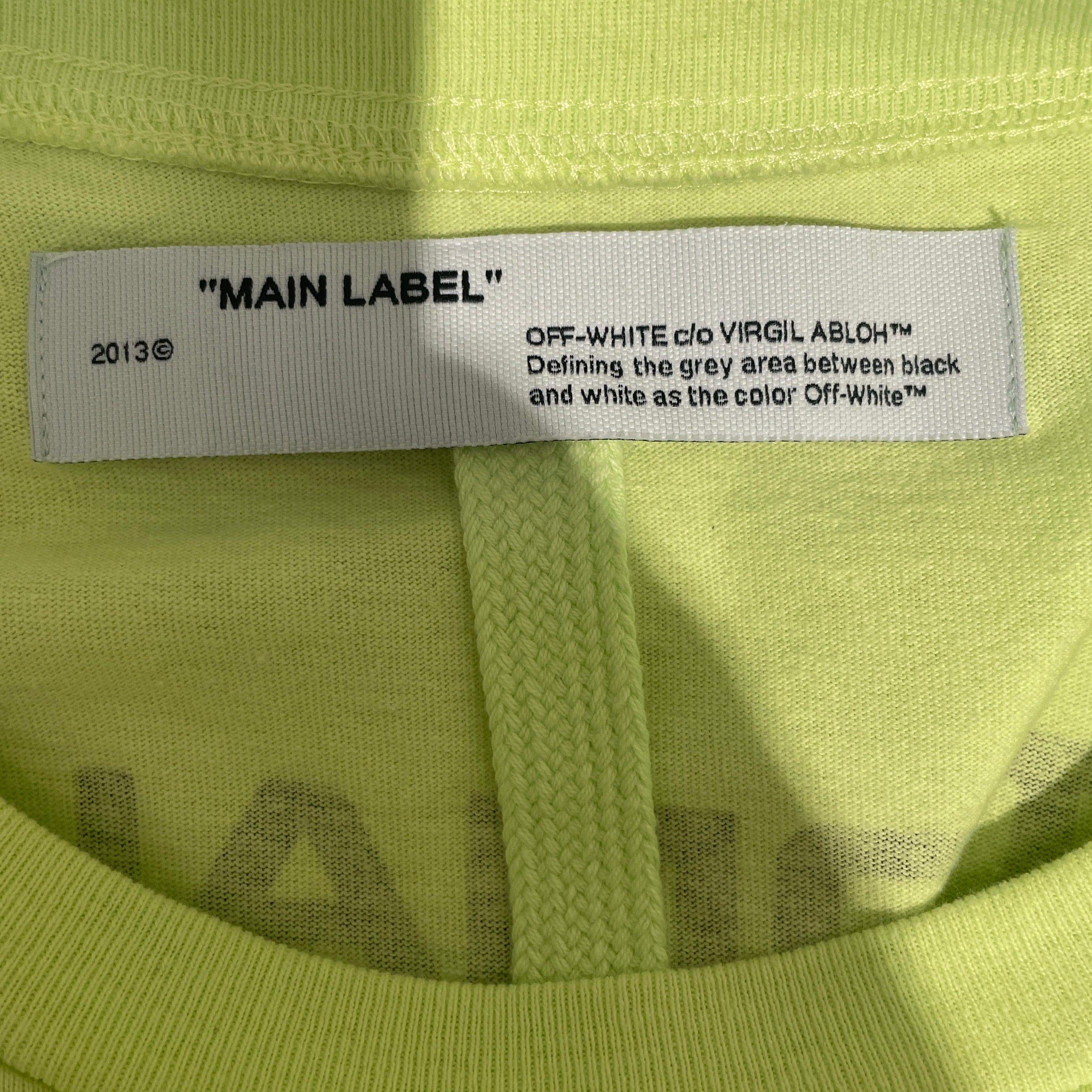 OFF-WHITE/T-Shirt/M/Cotton/GRN/rationalism view 3