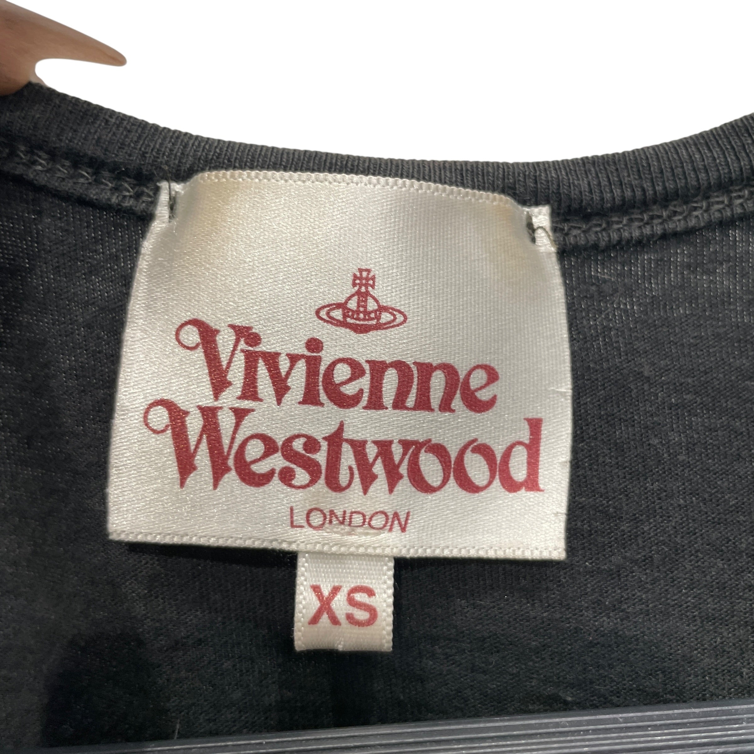 Vivienne Westwood/T-Shirt/XS/Cotton/BLK/MONKEY GRAPHIC view 4