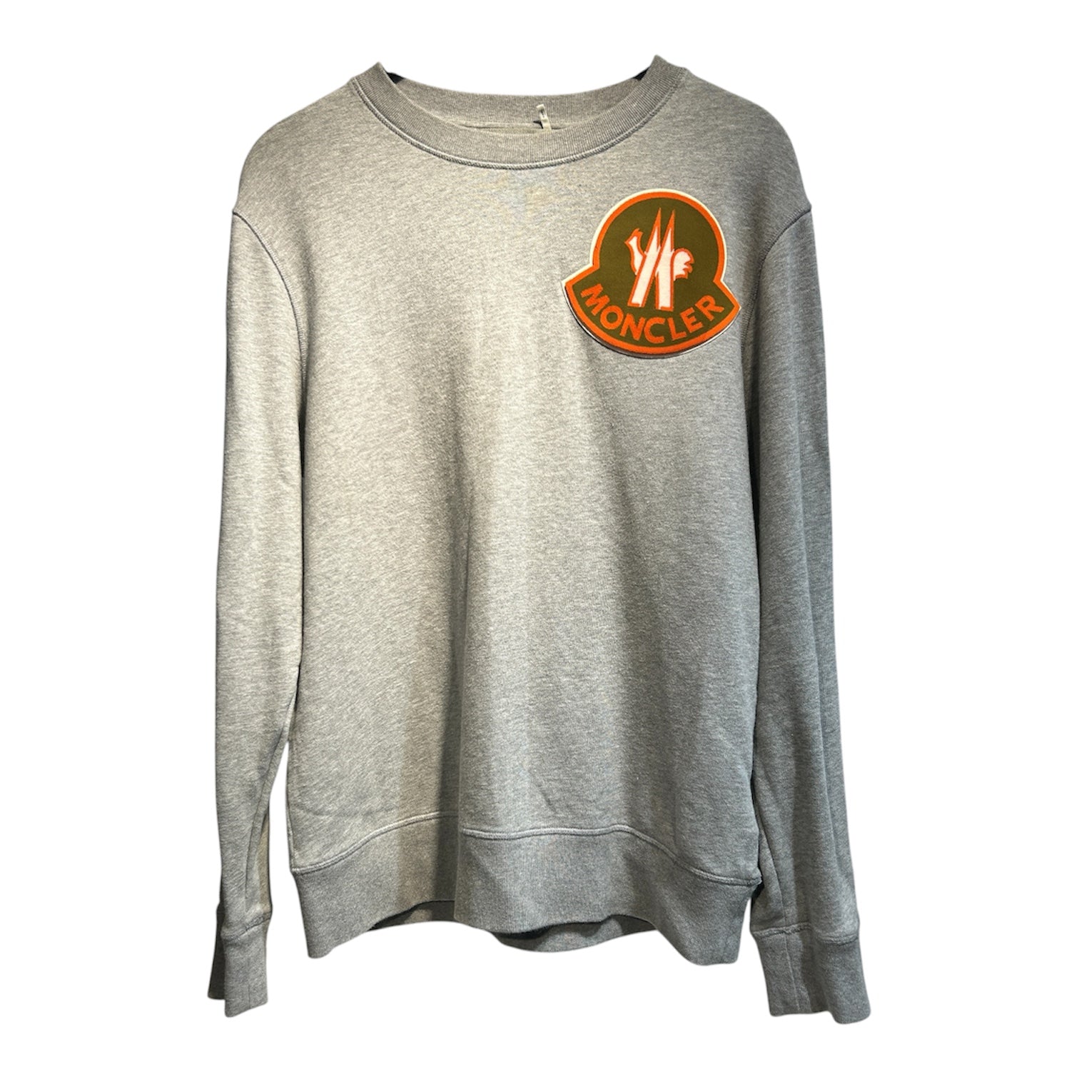 MONCLER/Sweatshirt/2/Cotton/SLV/moncler orange logo view 1