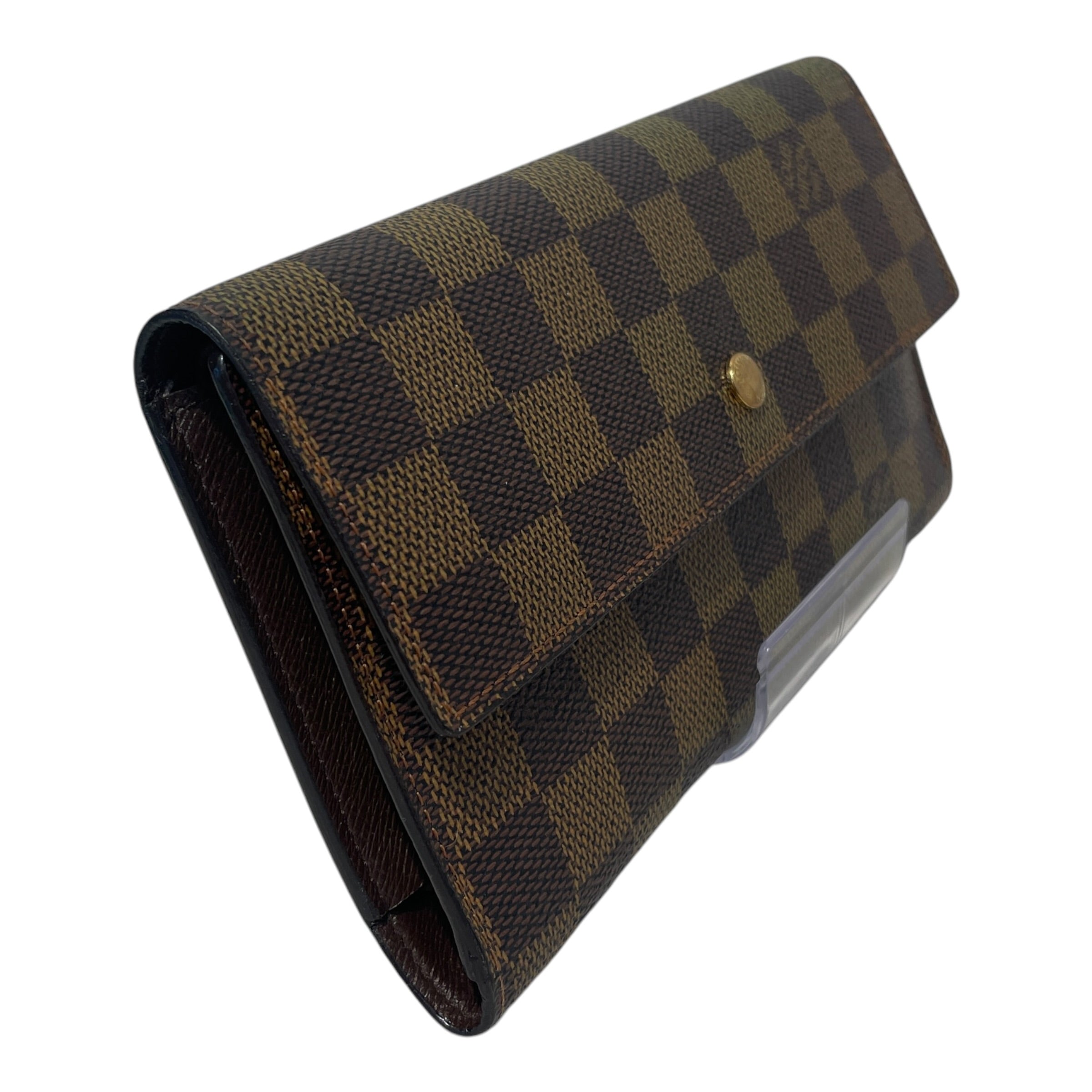 LOUIS VUITTON/Long Wallet/Monogram/Leather/BRW/L's/Damier Ebene Sarah Wallet view 1