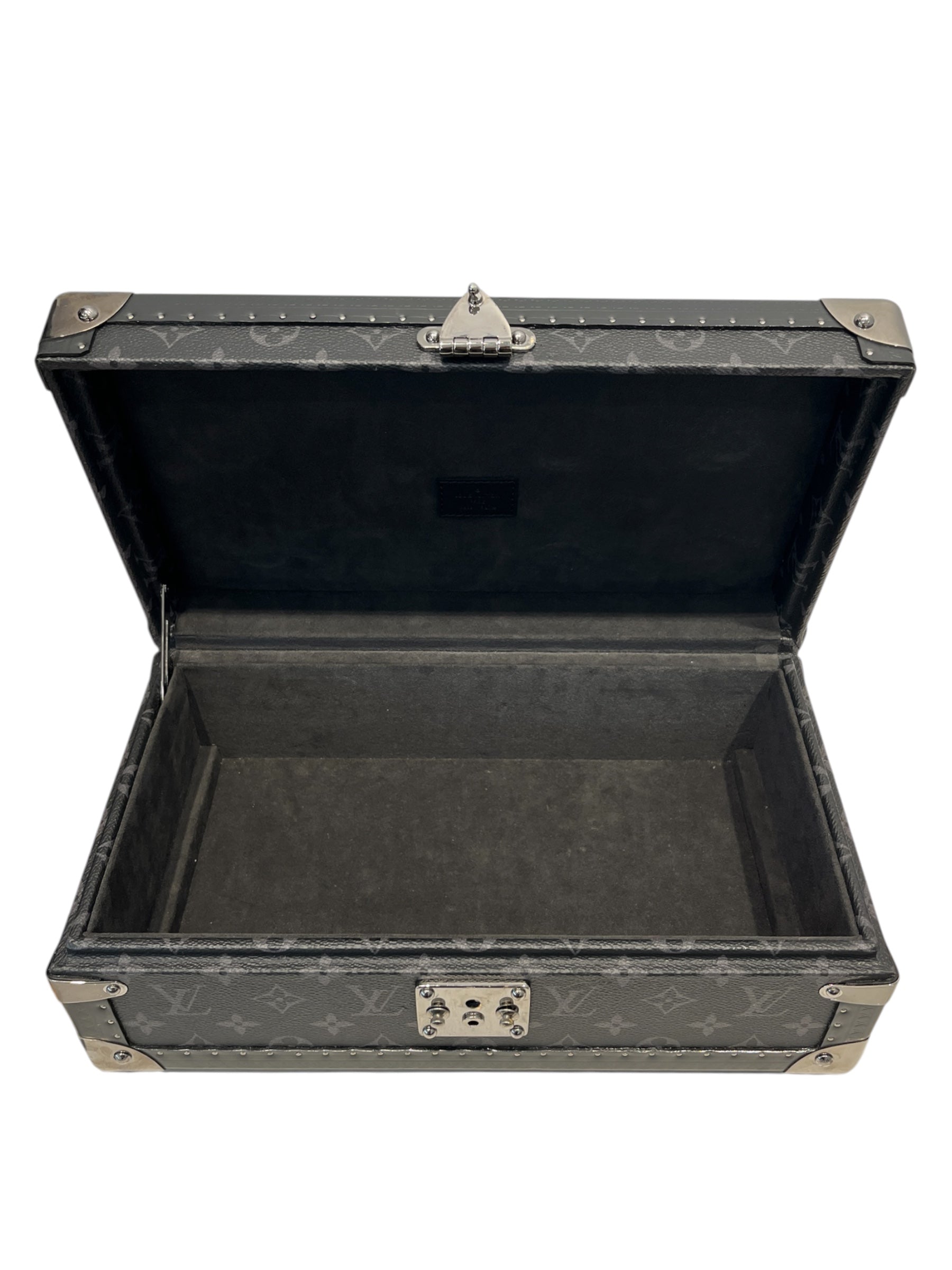 LOUIS VUITTON/Bag/Monogram/Leather/BLK/MINI TRUNK view 4