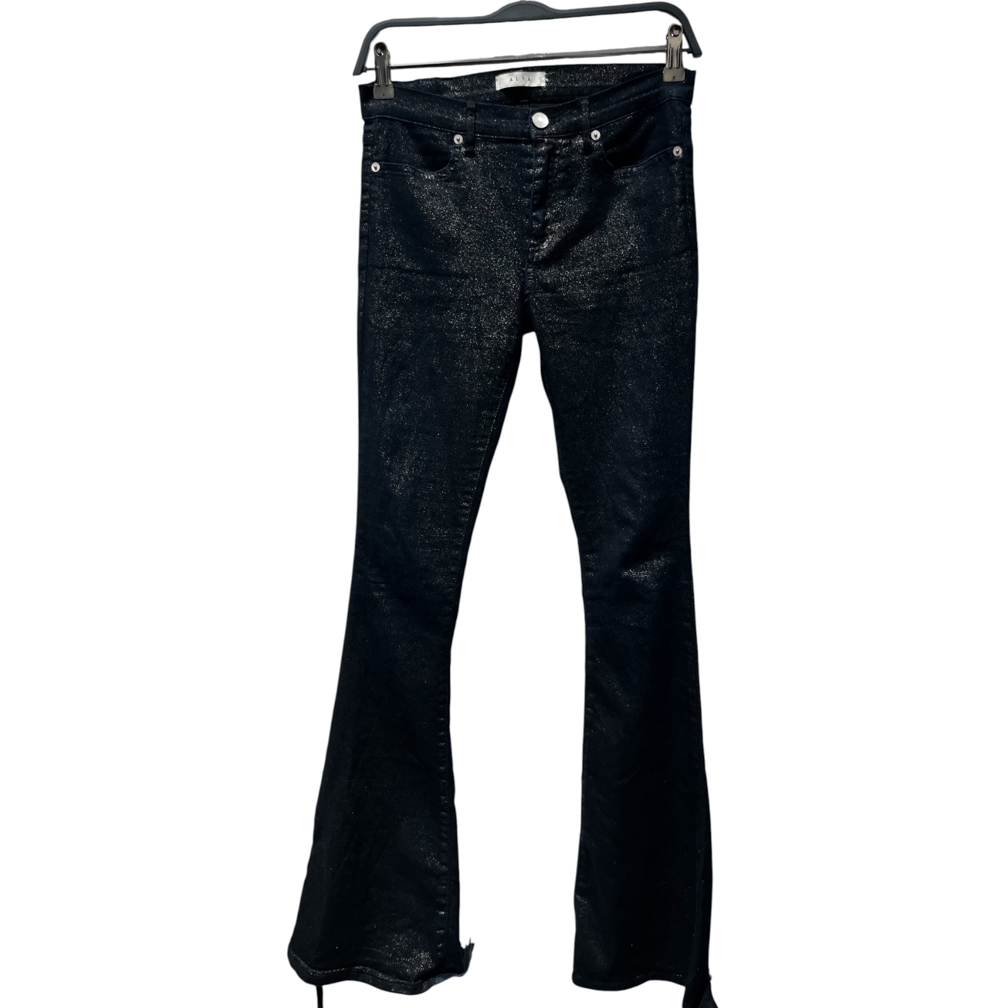 1017 ALYX 9SM(ALYX)/Bootcut Pants/28/Glitter/Cotton/BLU/glitter skinny bell bottom view 1