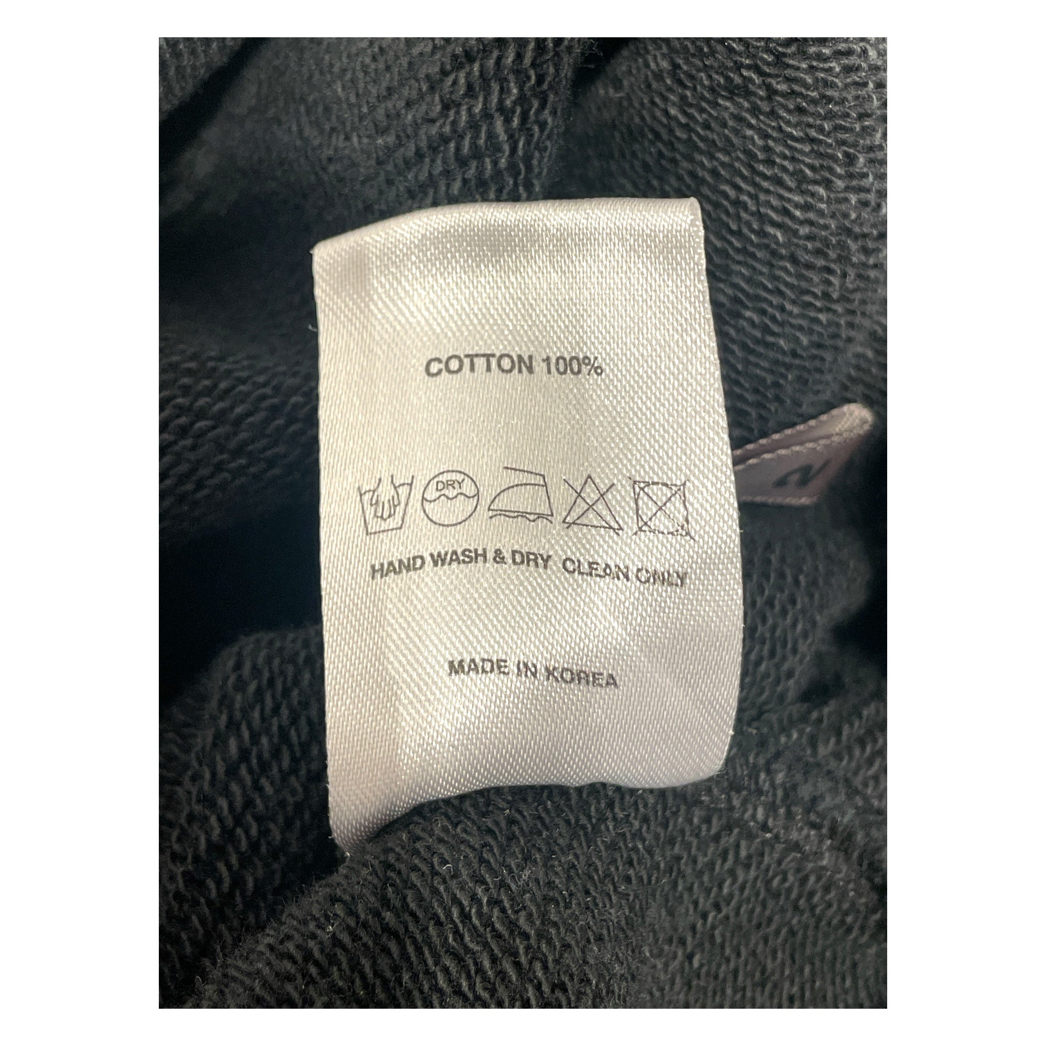 FARFROMWHAT/Zip Up Hoodie/2/Cotton/BLK/Faded Cropped Hoodie view 4