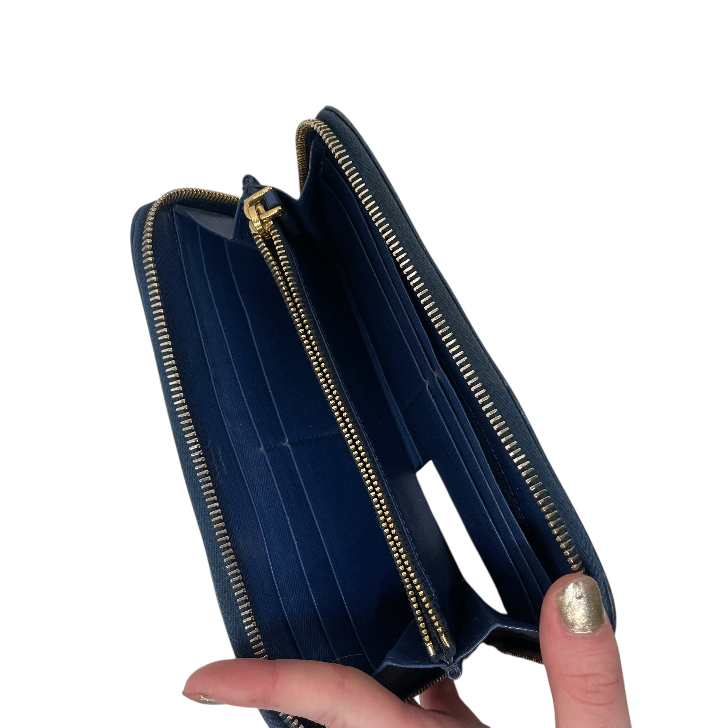 PRADA/Bag/OS/Leather/IDG/SAFFIANO WALLET view 4