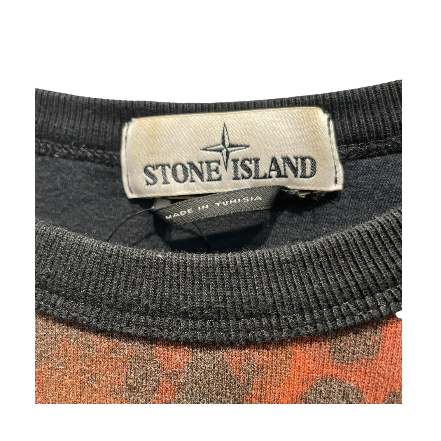 STONE ISLAND/Sweater/S/Camouflage/Cotton/ORN/FADED DARK ORANGE view 3