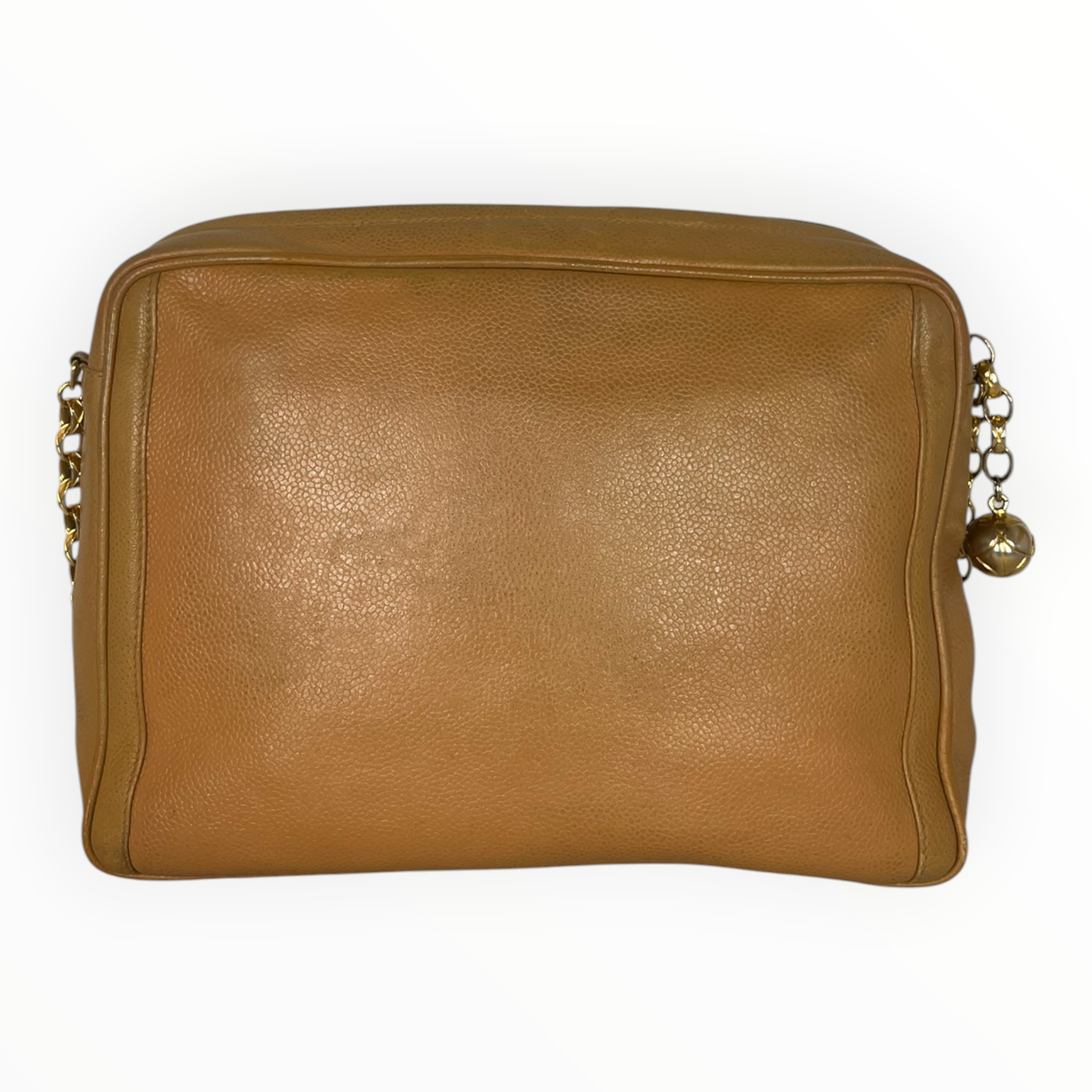 CHANEL/Bag/Leather/BEG/Cavier Gold Ball Shoulder Bag view 2