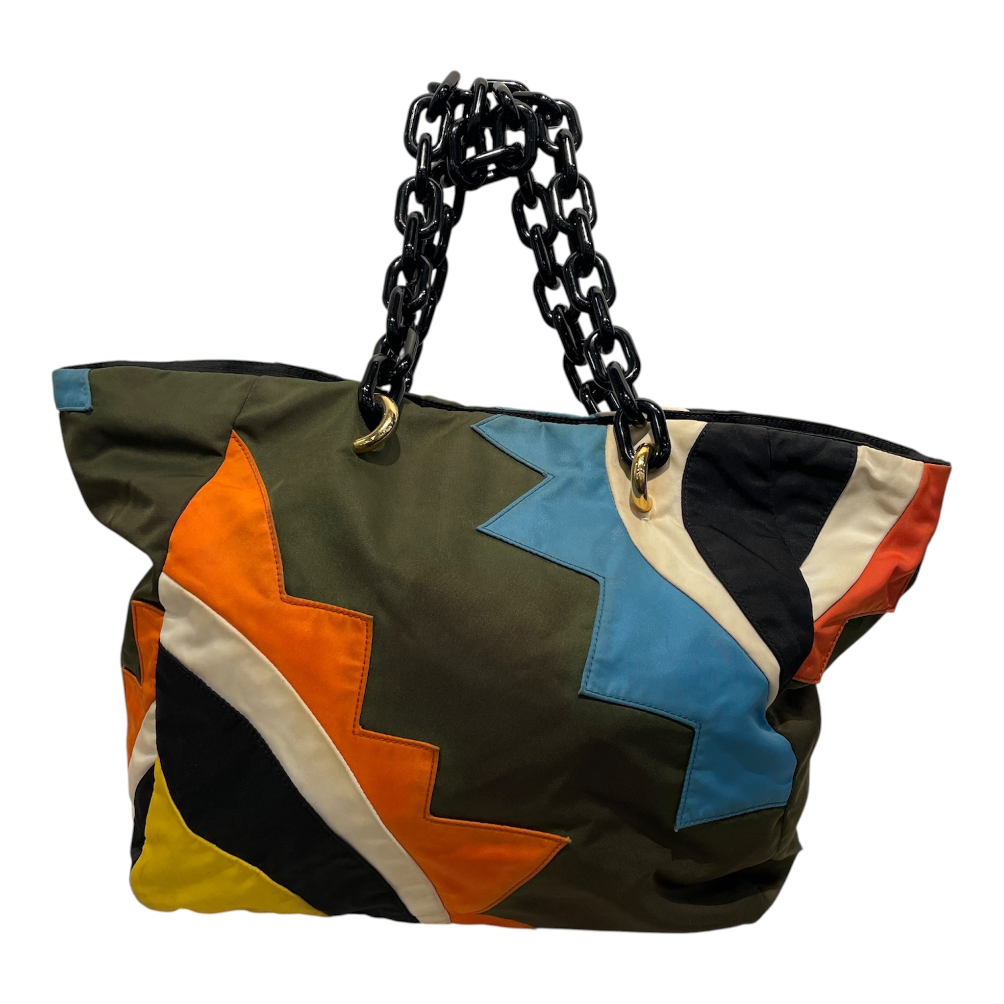 PRADA/Tote Bag/All Over Print/Nylon/MLT/Tessuto Patchwork Tote view 2