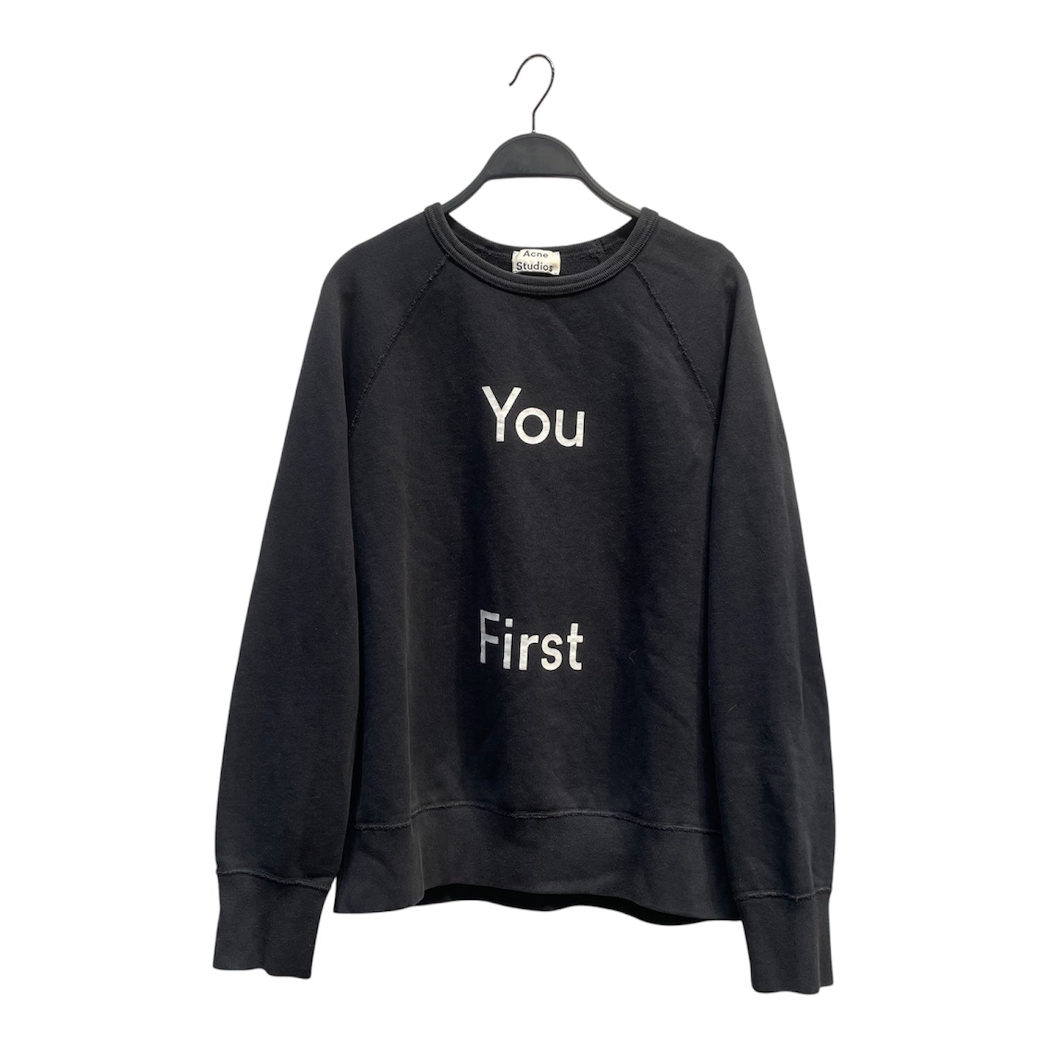 Acne Studios/Sweatshirt/S/Cotton/BLK/YOU FIRST view 1