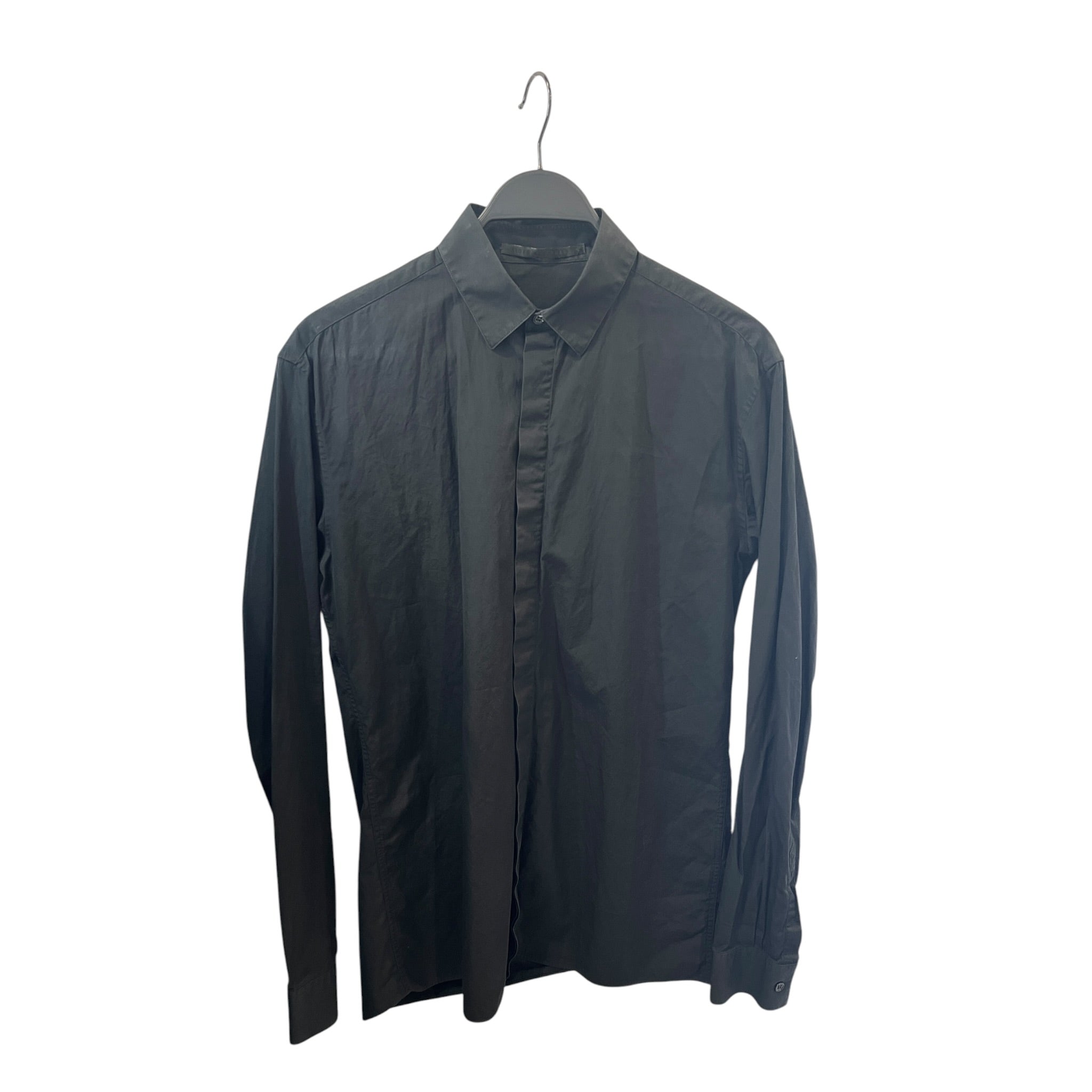 Haider Ackermann/LS Shirt/S/Cotton/BLK/Work/ view 1