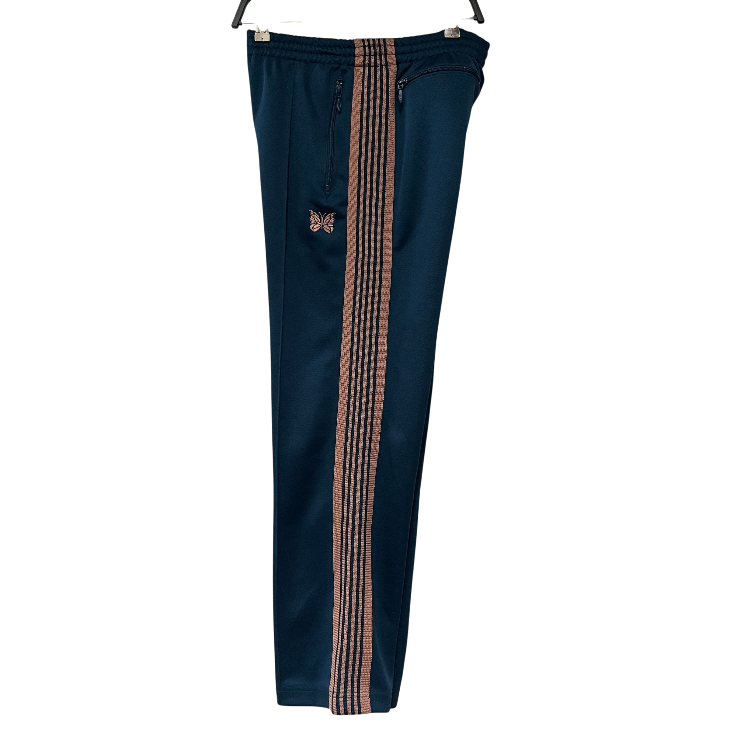 Needles/Pants/S/Cotton/BLU/teal with pink side strip view 3