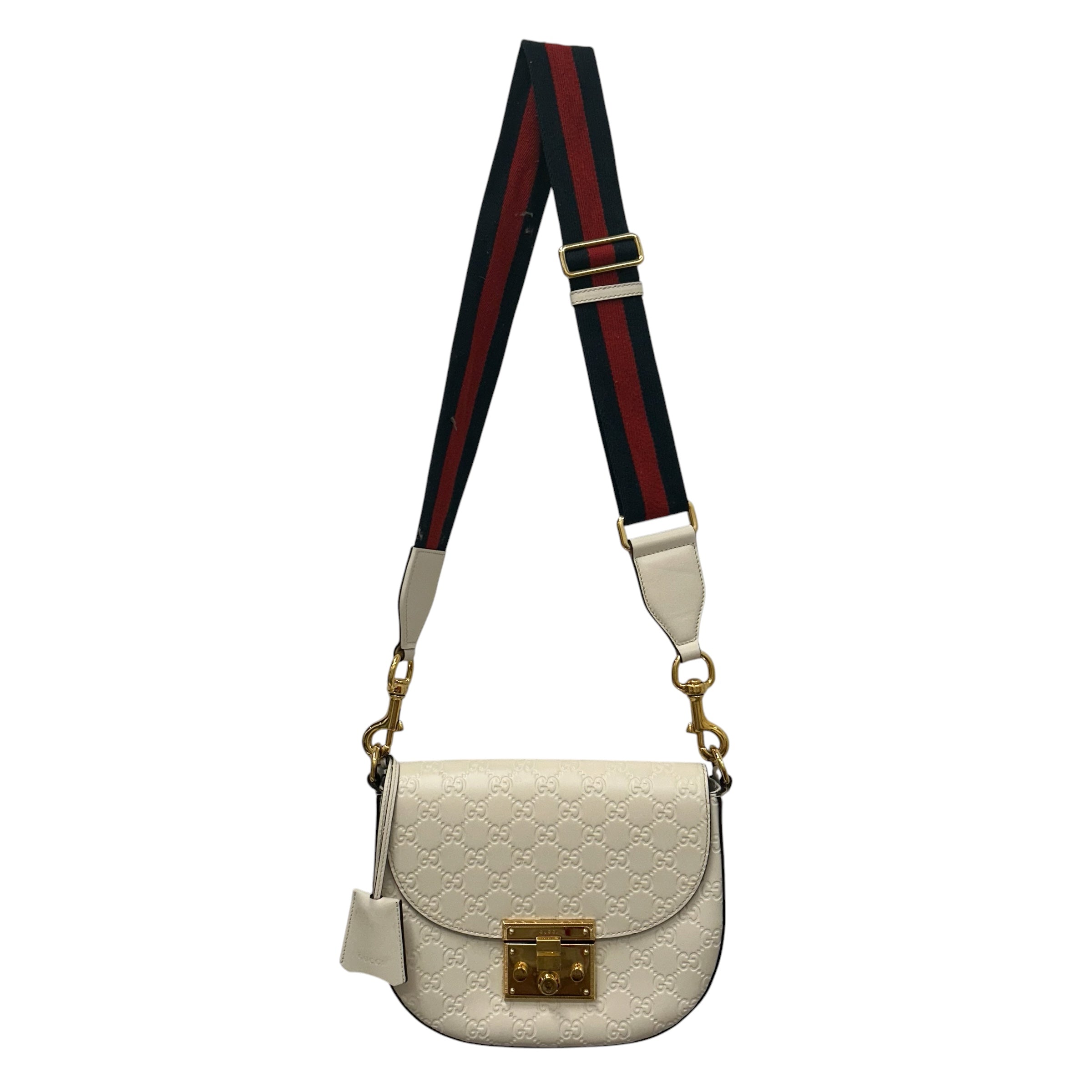 GUCCI/Bag/Monogram/Leather/CRM/GG Padlock Bag view 1