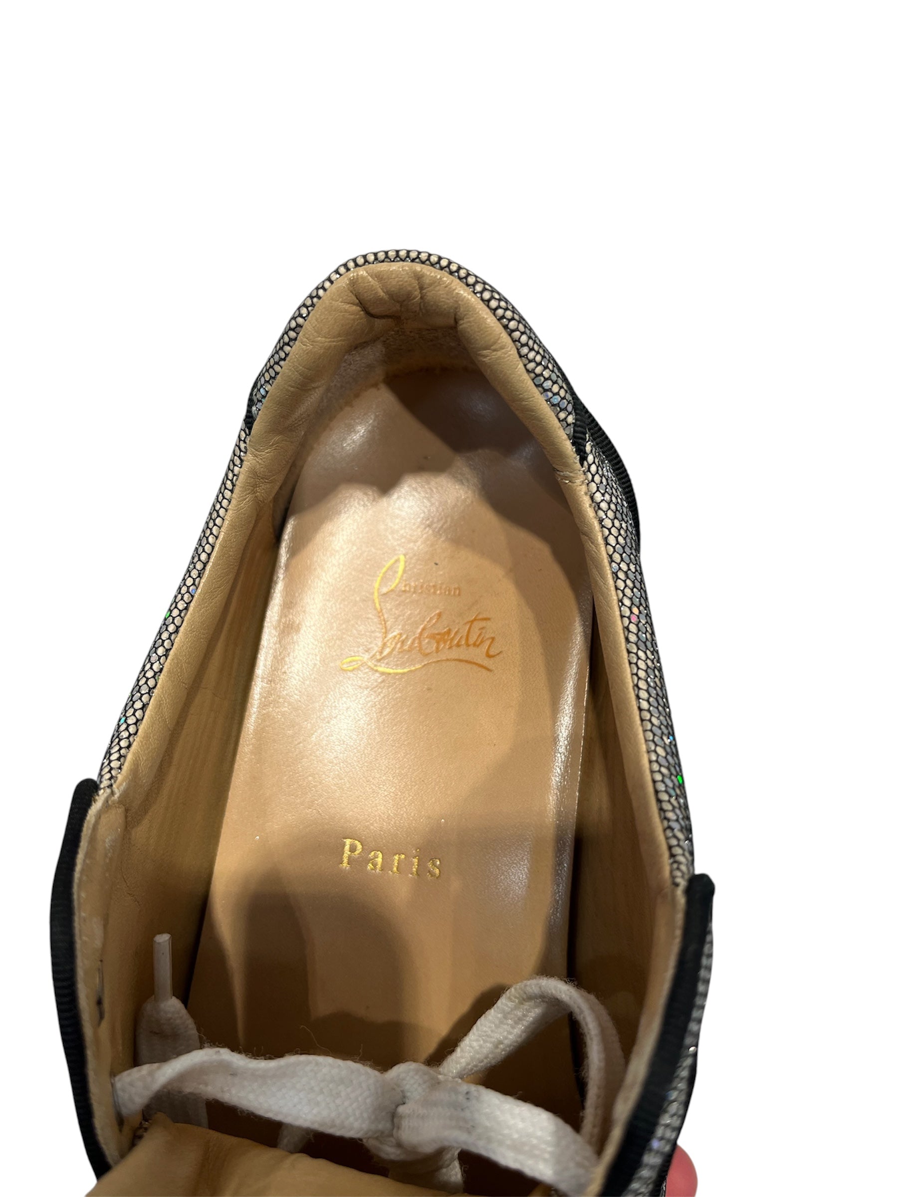 Christian Louboutin/Low-Sneakers/US 9/Cotton/SLV/ view 5