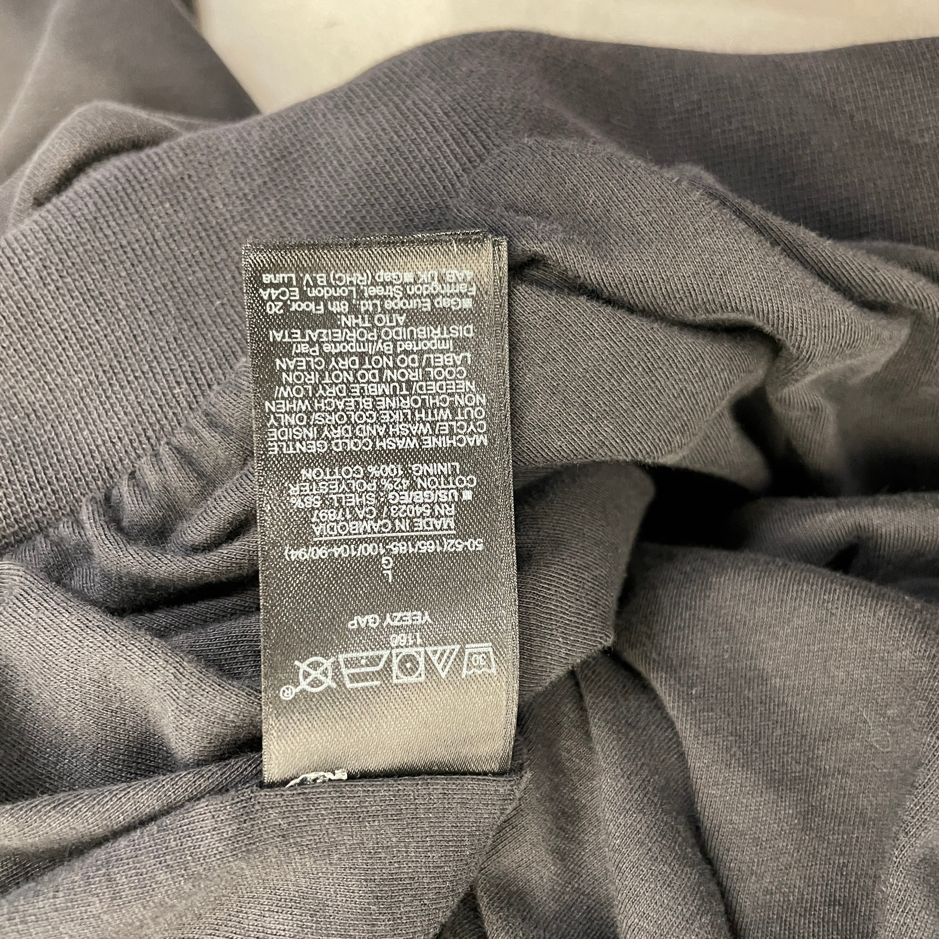 YEEZY GAP ENGINEERED BY BALENCIAGA/Hoodie/L/Cotton/GRY/Oversize/Double Lined view 4