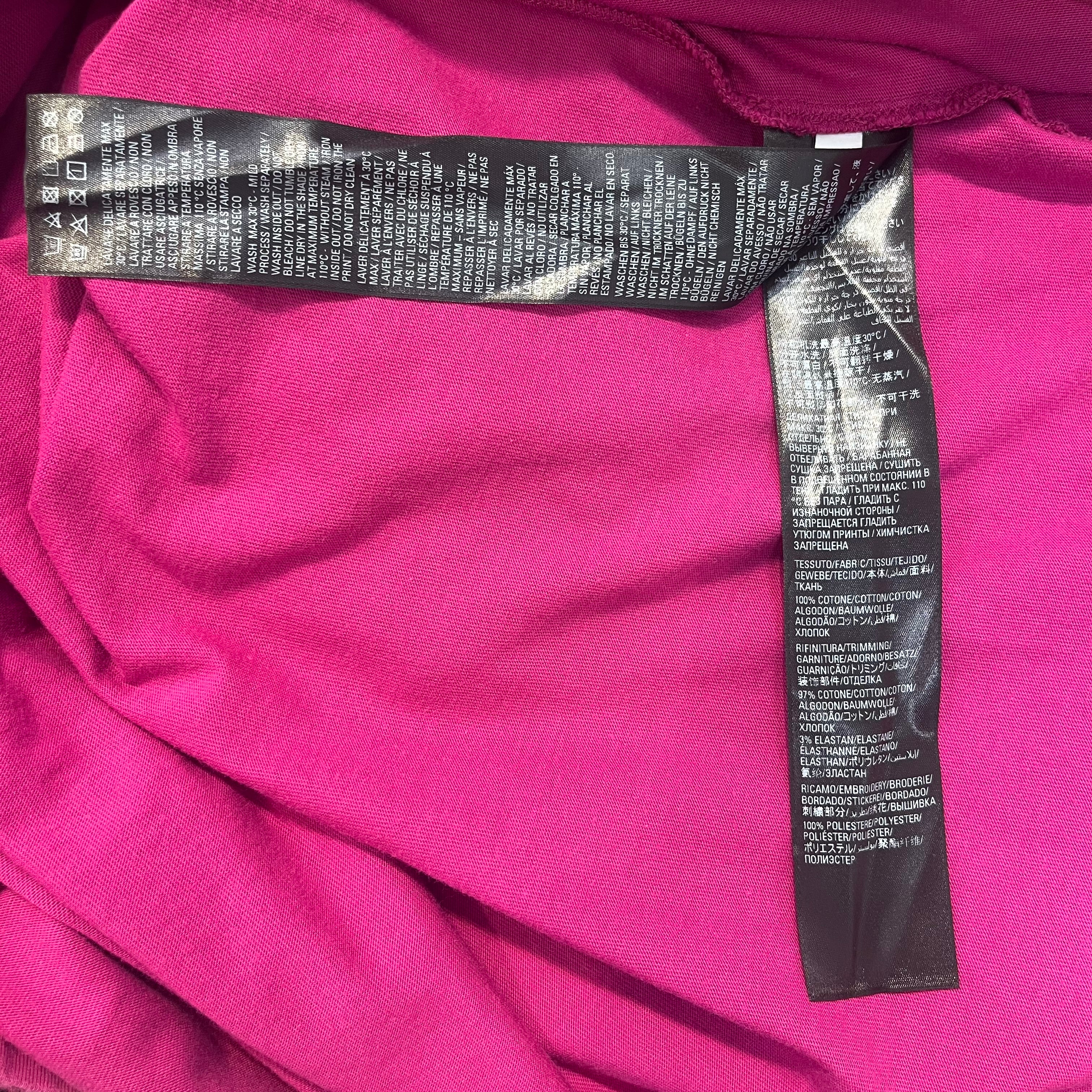 BALENCIAGA/T-Shirt/L/Cotton/PNK/DISTRESSED/ DATES ON SHOULDER view 7