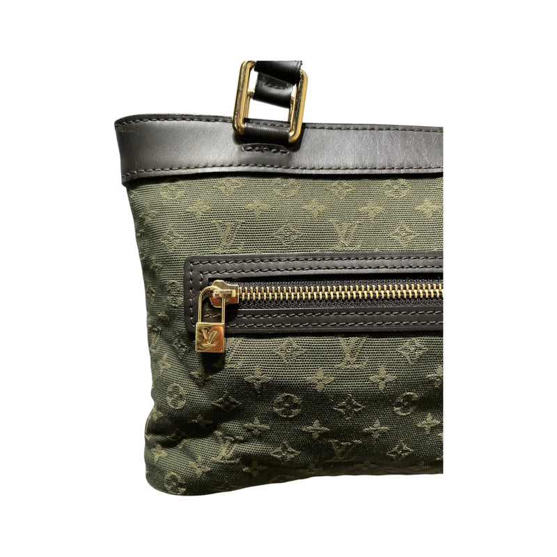 LOUIS VUITTON/Hand Bag/All Over Print/GRN/MONOGRAM CANVAS ZIP POCKET