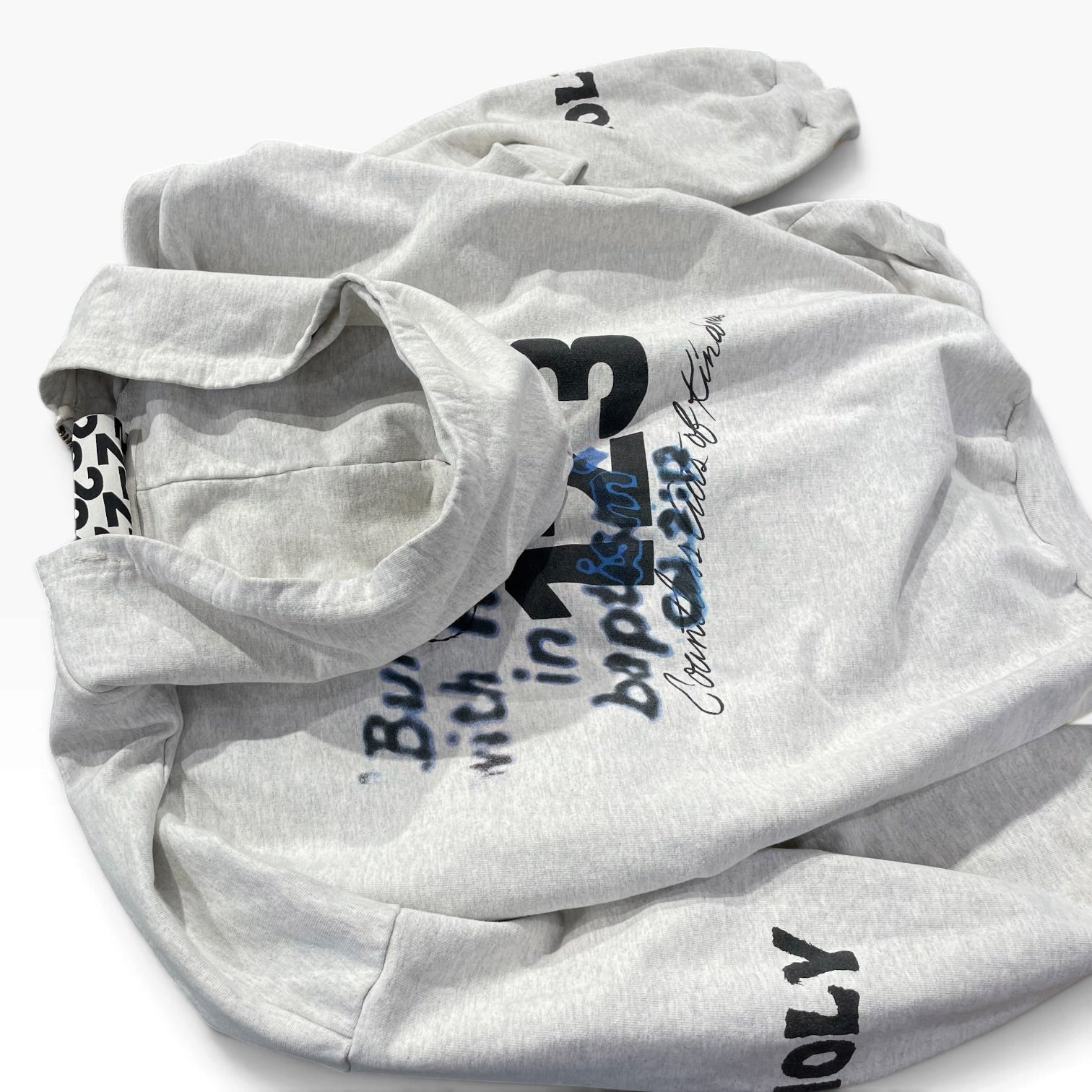 RRR123 RIVINGTON roi Rebis/Zip Up Hoodie/2/Cotton/GRY/ view 8