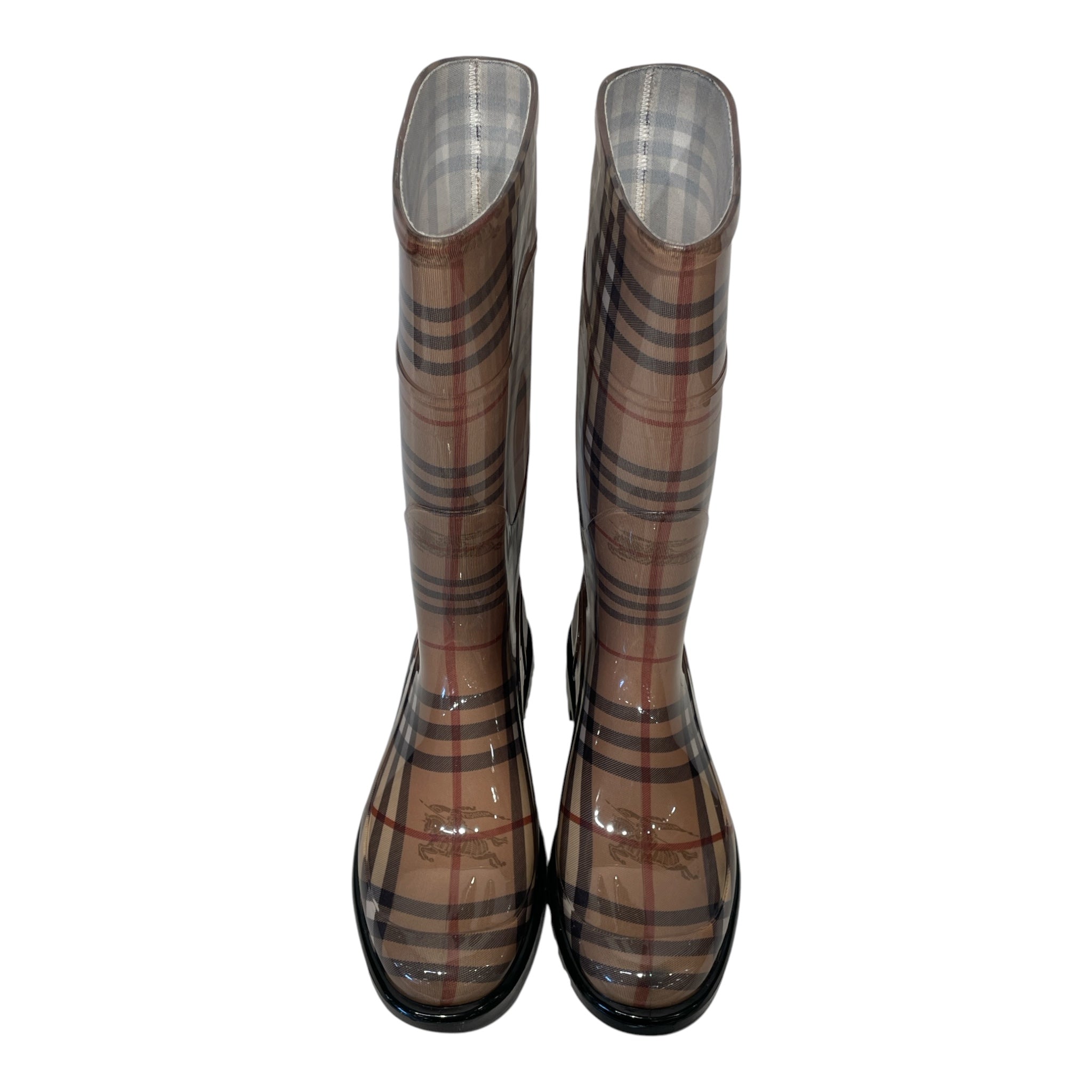BURBERRY/Rain Boots/EU 40/Plaid/BRW/HAYMARKET CHECK RAINBOOTS view 3