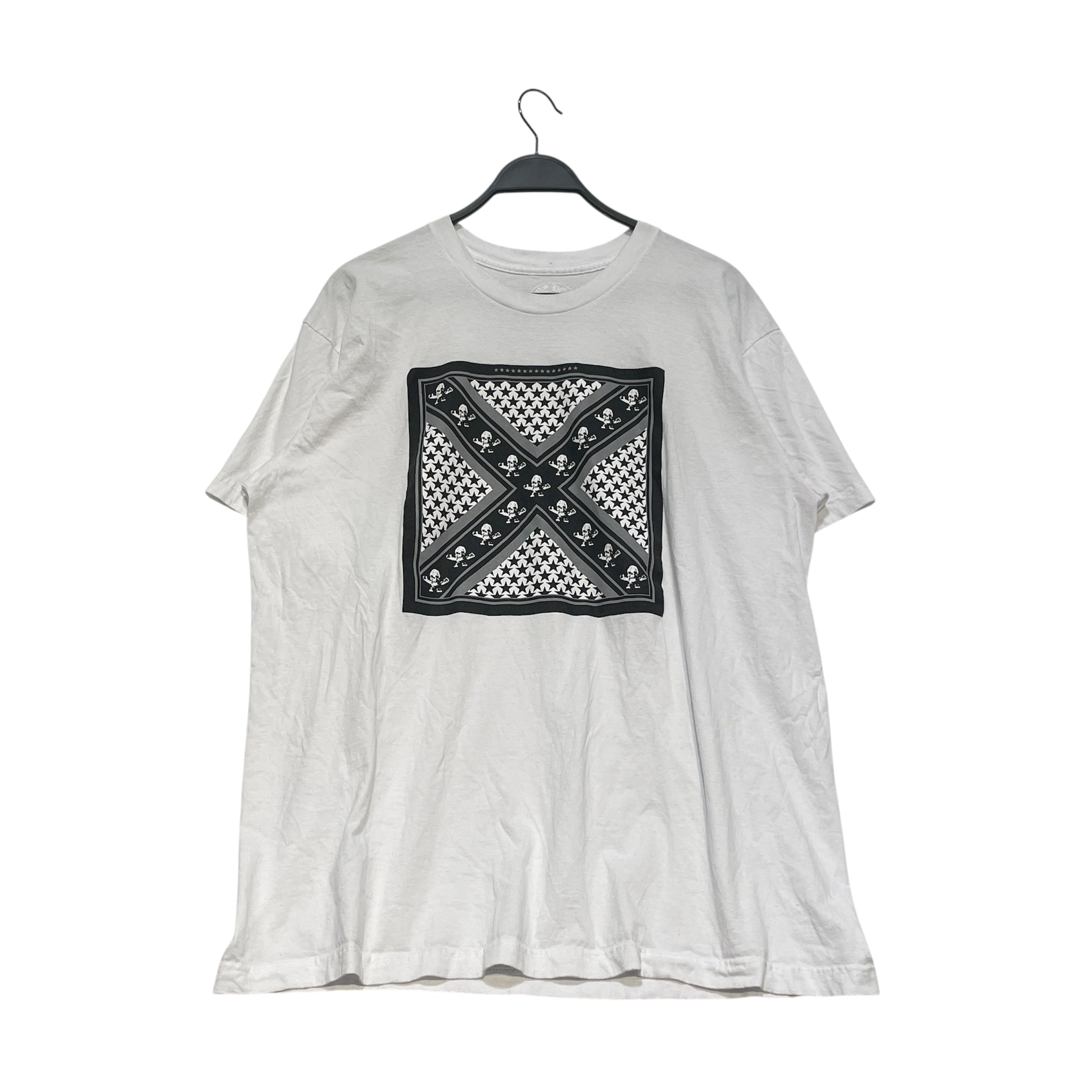 CHROME HEARTS/T-Shirt/XXL/Cotton/WHT/Graphic/Foti Scroll Tee view 1