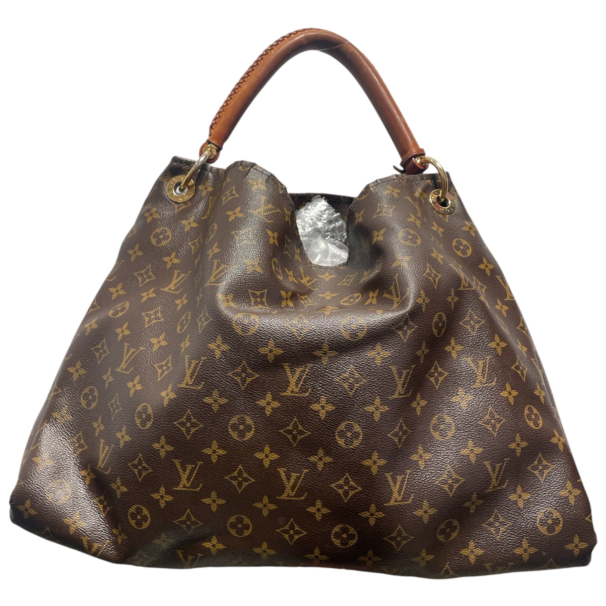 LOUIS VUITTON/Tote Bag/Monogram/Leather/BRW/Arsty LV Tote Damaged view 2