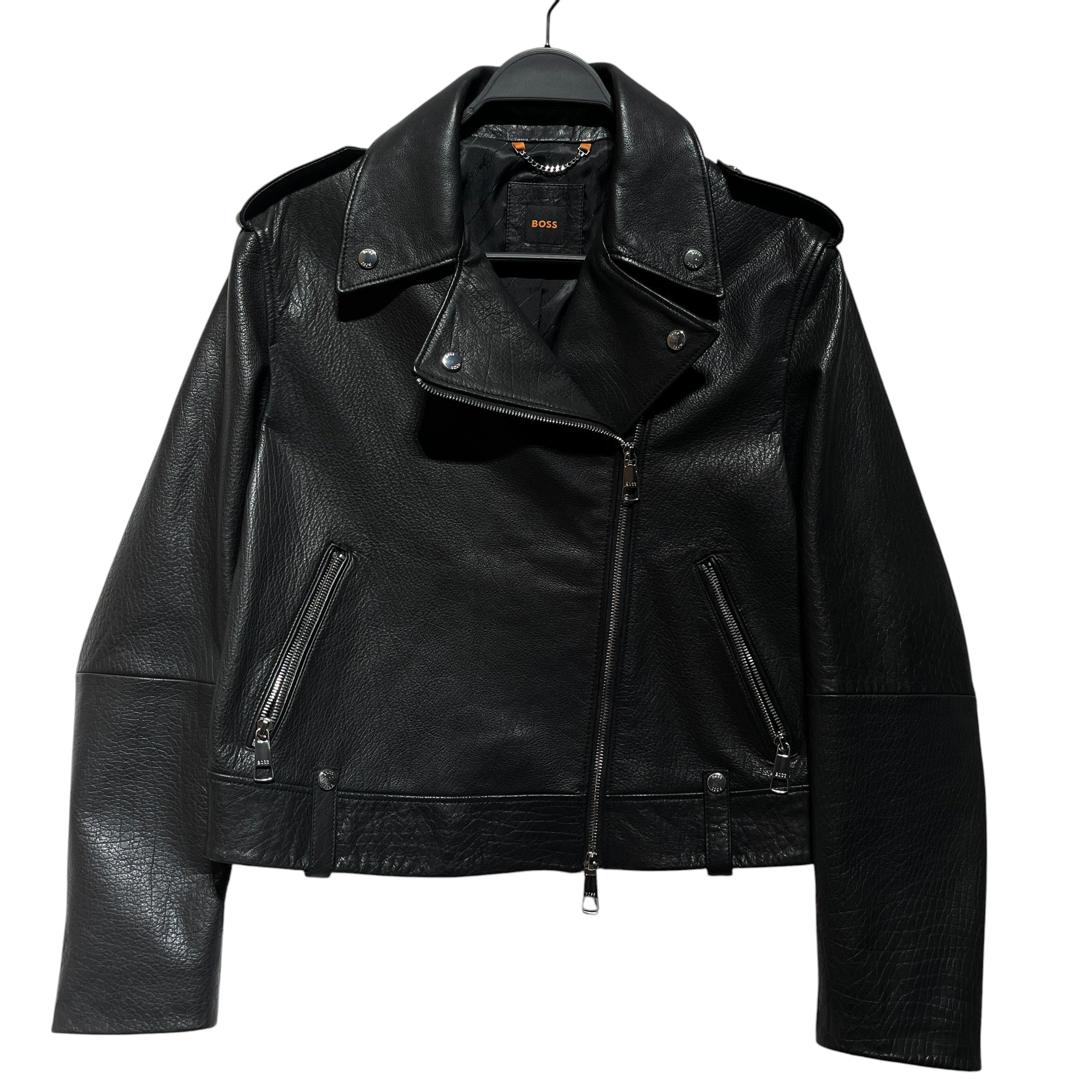 BOSS/Leather Jkt/Leather/BLK/Riders Jacket view 1