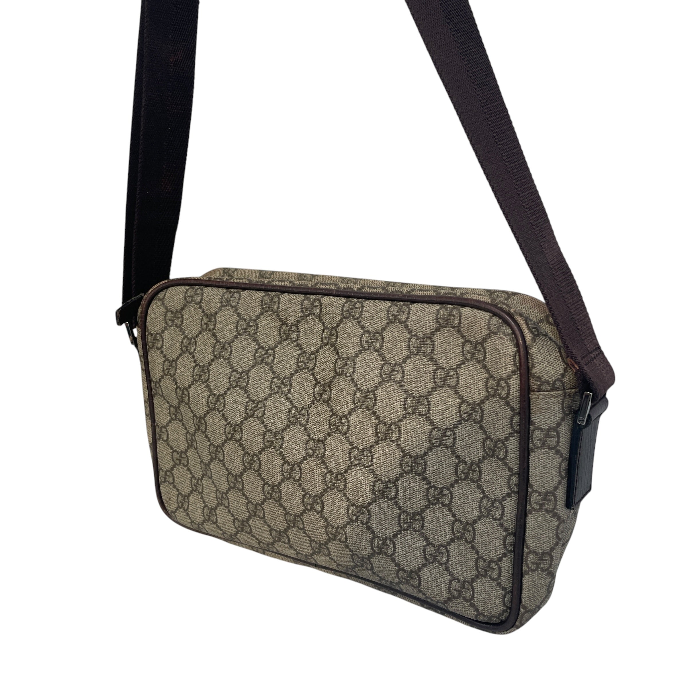 GUCCI/Bag/Leather/BRW/cross body bag monogram view 4