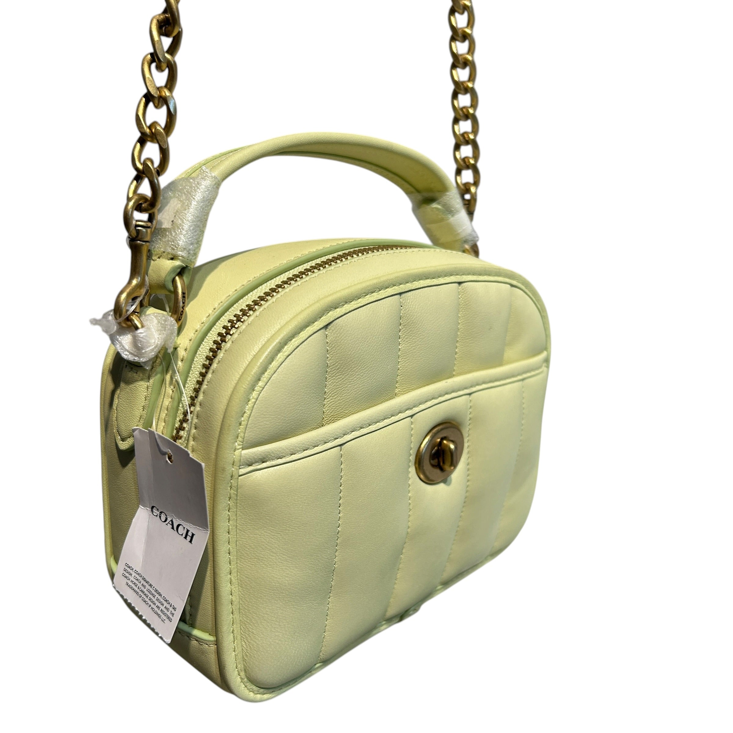 COACH/Bag/Leather/GRN/C4678 Quilted Turnlock view 6