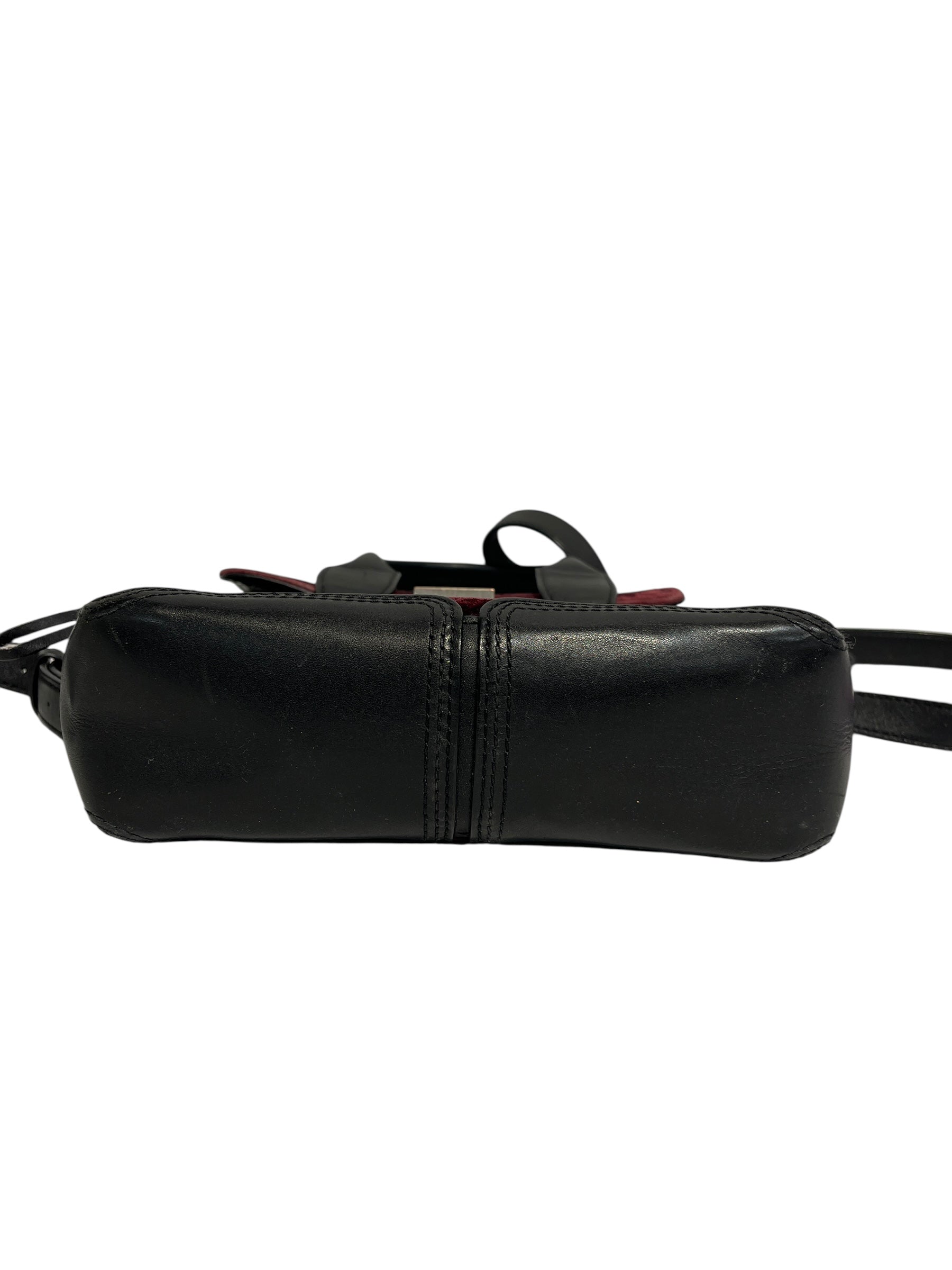 3.1 phillip lim/Cross Body Bag/Border/Leather/BLK/BRUGUNDY MDDLE VELOUR view 5
