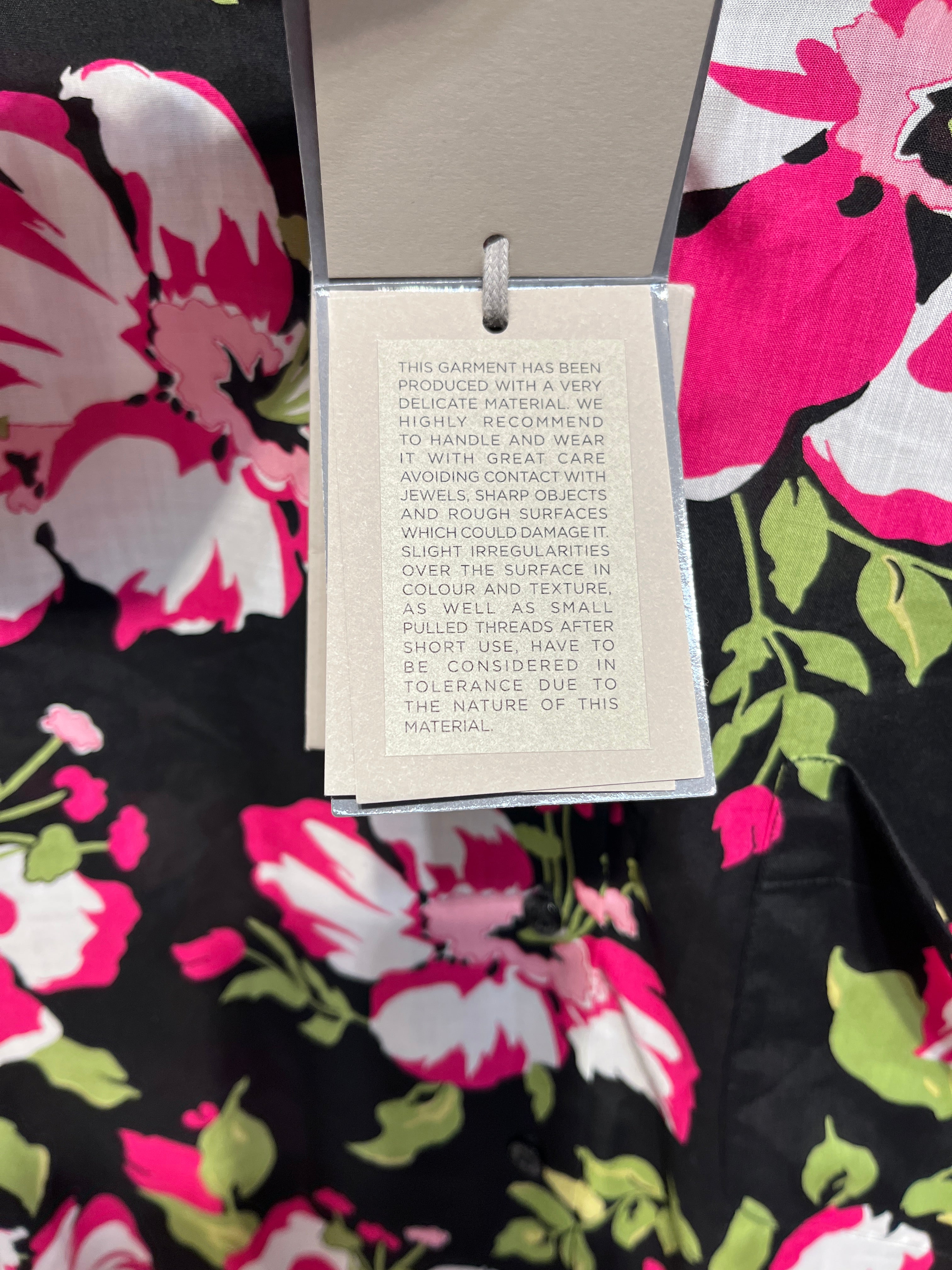 TOM FORD/Hawaiian Shirt/S/Silk/BLK/All Over Print/FLORAL PNK GRN view 4