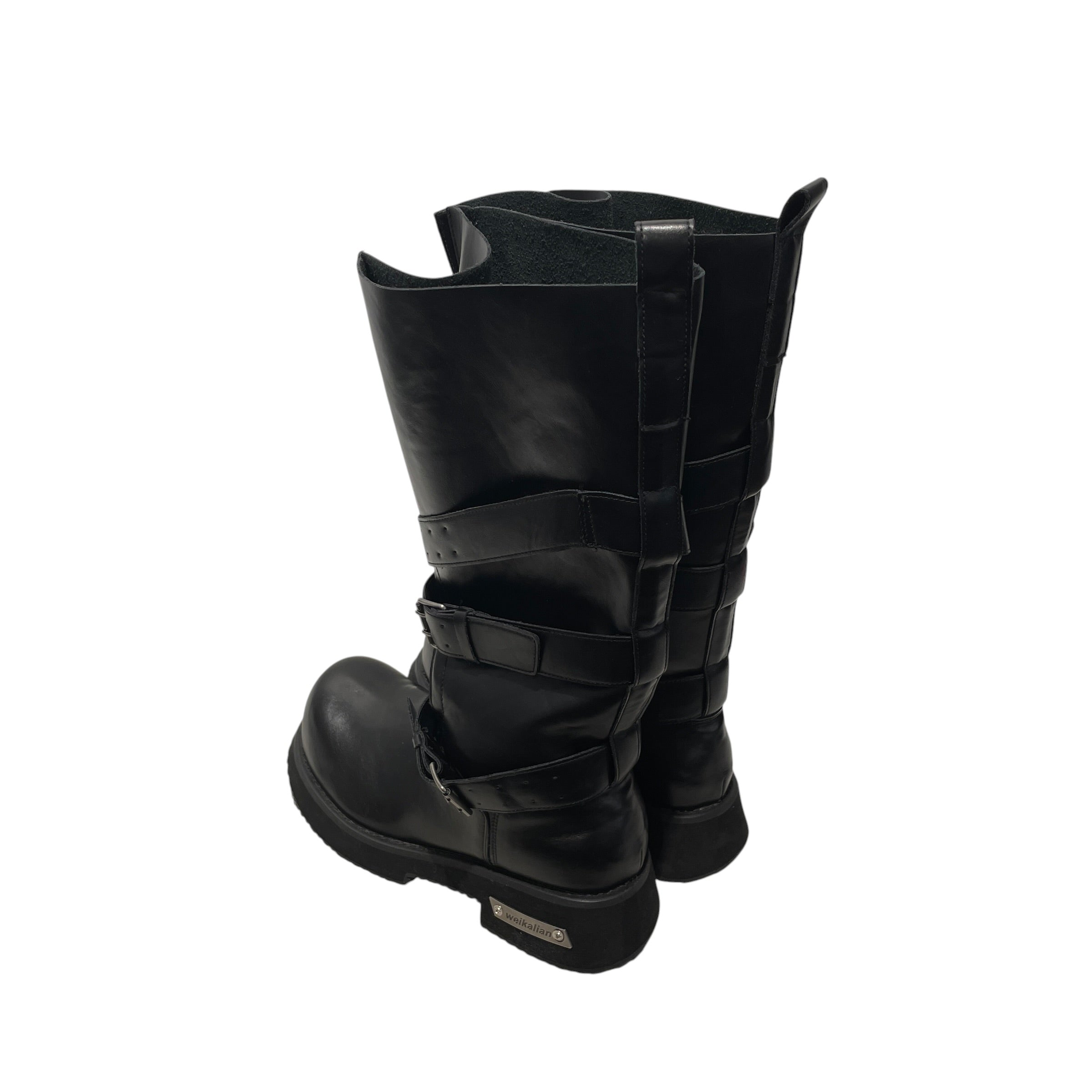 WEIKALIAN/Boots/UK 10/Leather/BLK/VENOM view 2