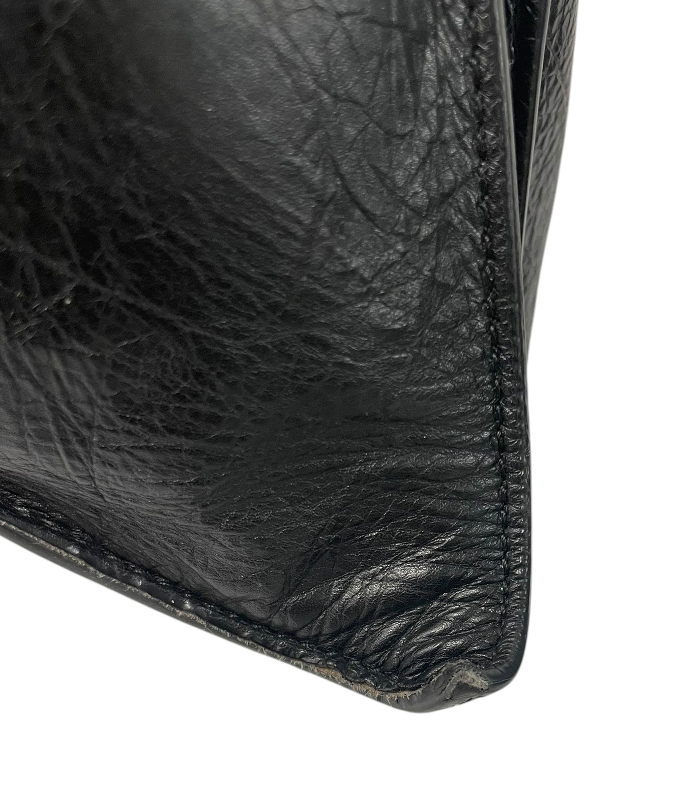 BALENCIAGA/Bag/Leather/BLK/crushed leather view 5