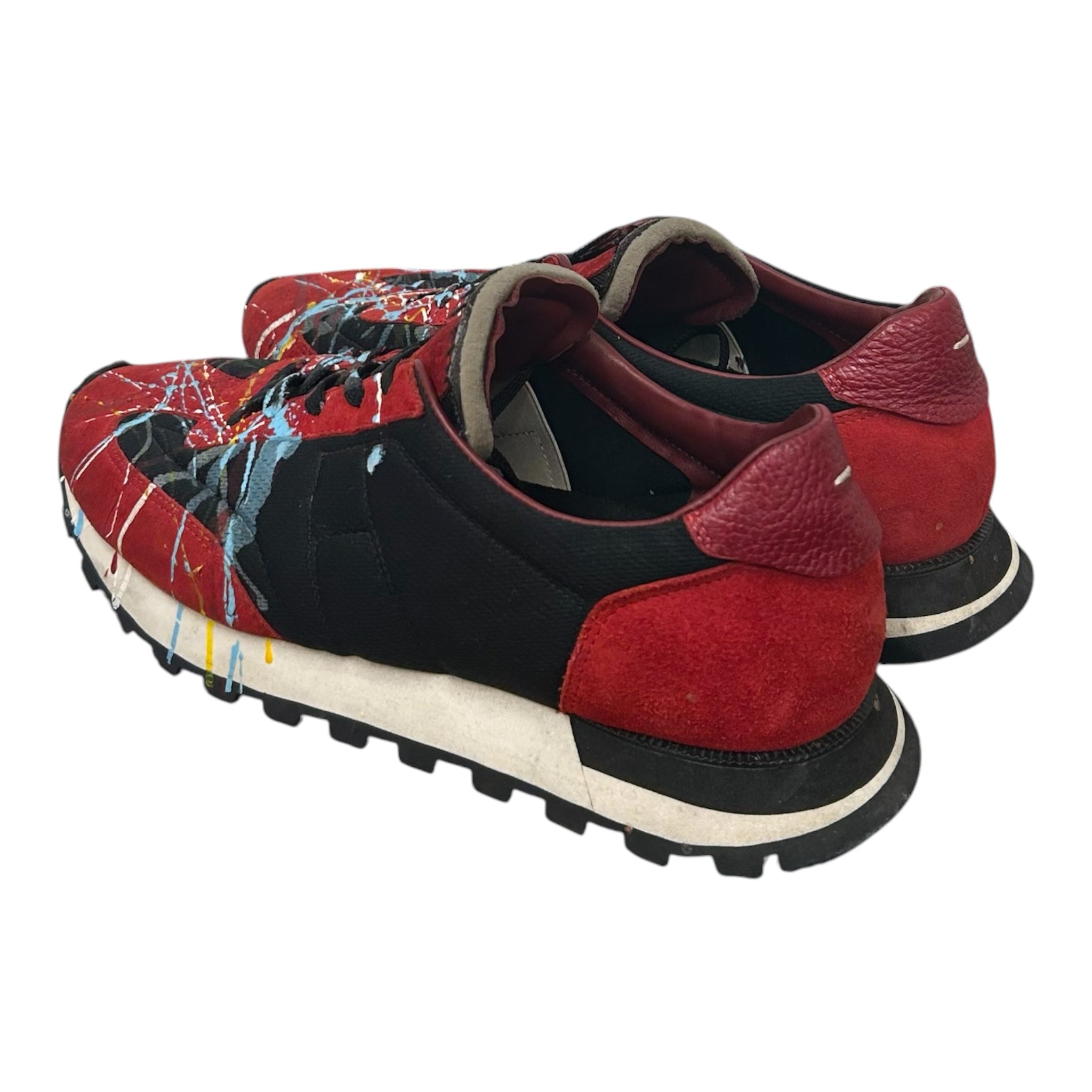 Maison Margiela/Low-Sneakers/EU 42/Suede/RED/Replica Suede GAT view 2
