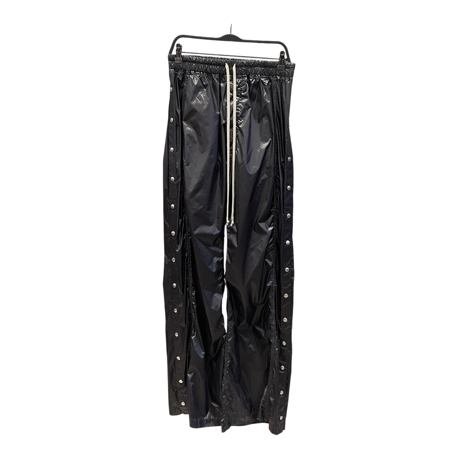 Rick Owens/Pants/M/Nylon/BLK/silv snaps up sides view 2