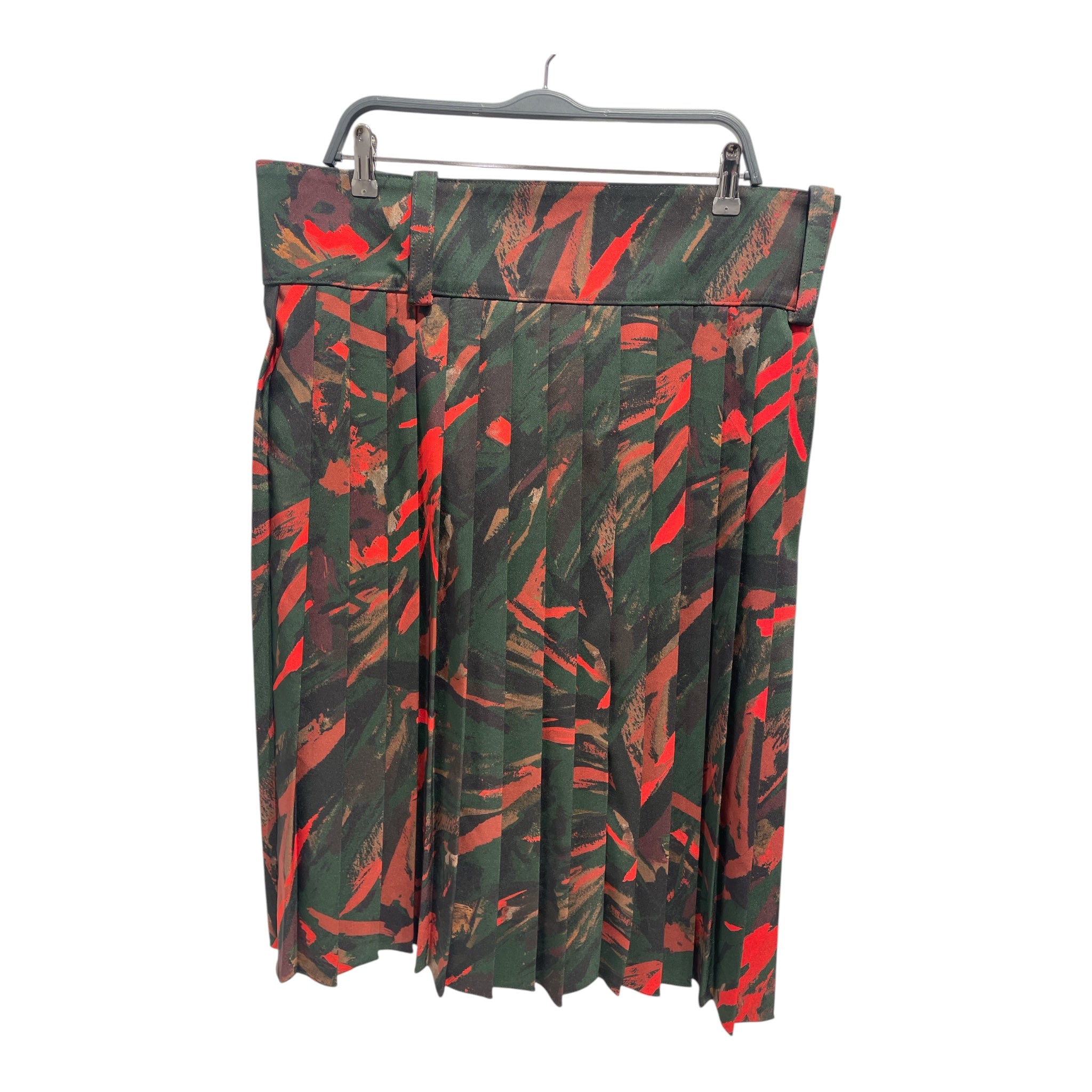 BALENCIAGA/Long Skirt/34/Camouflage/Polyester/MLT/Pleated Camo Skirt AW18 view 2